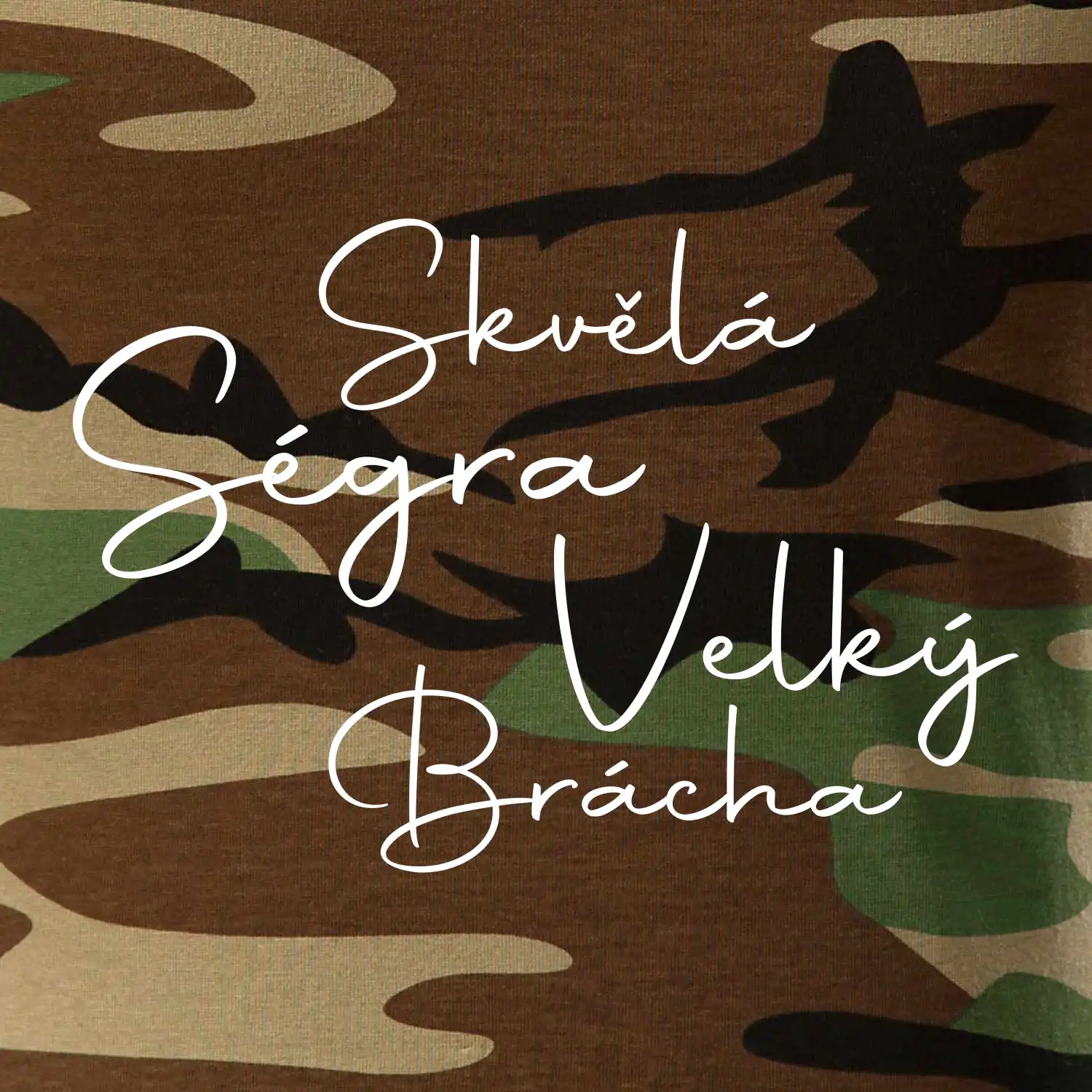 Velký brácha - nápis na zádech