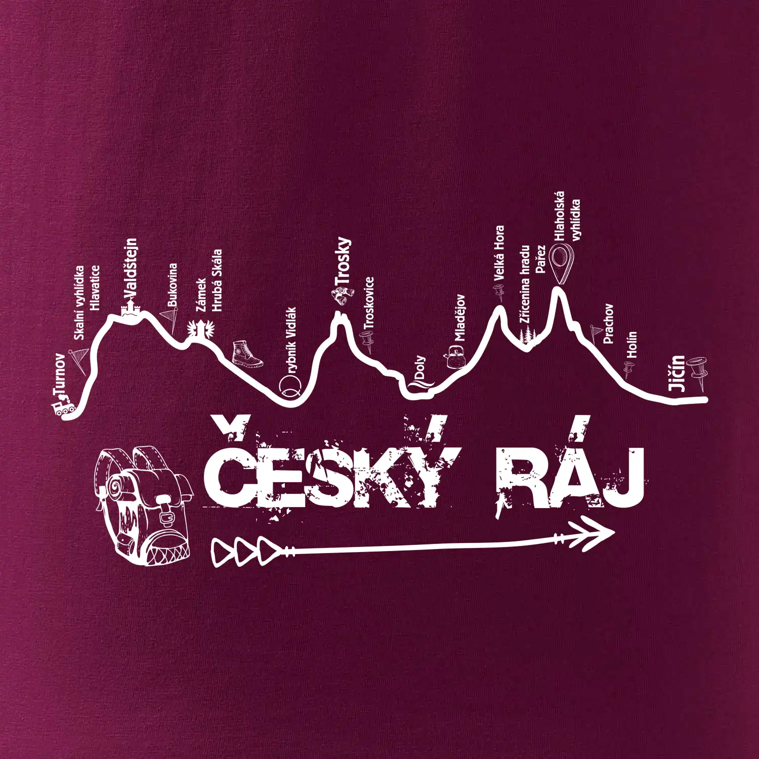 Profil kopce - Český ráj