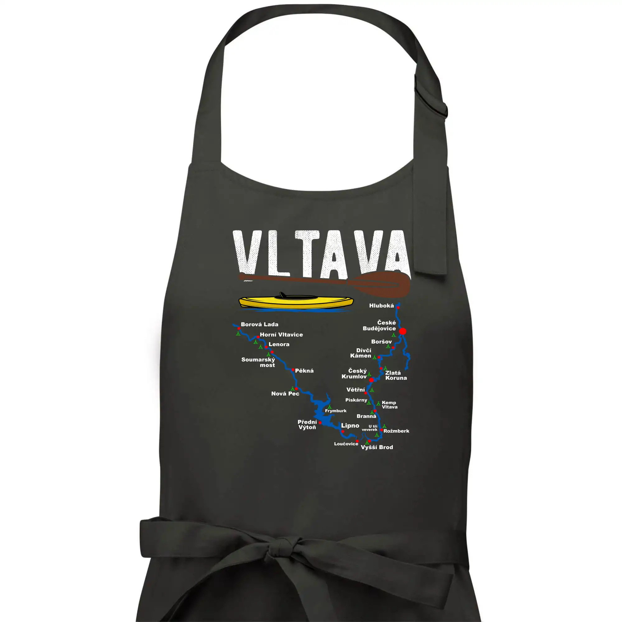 Mapa řeky Vltavy