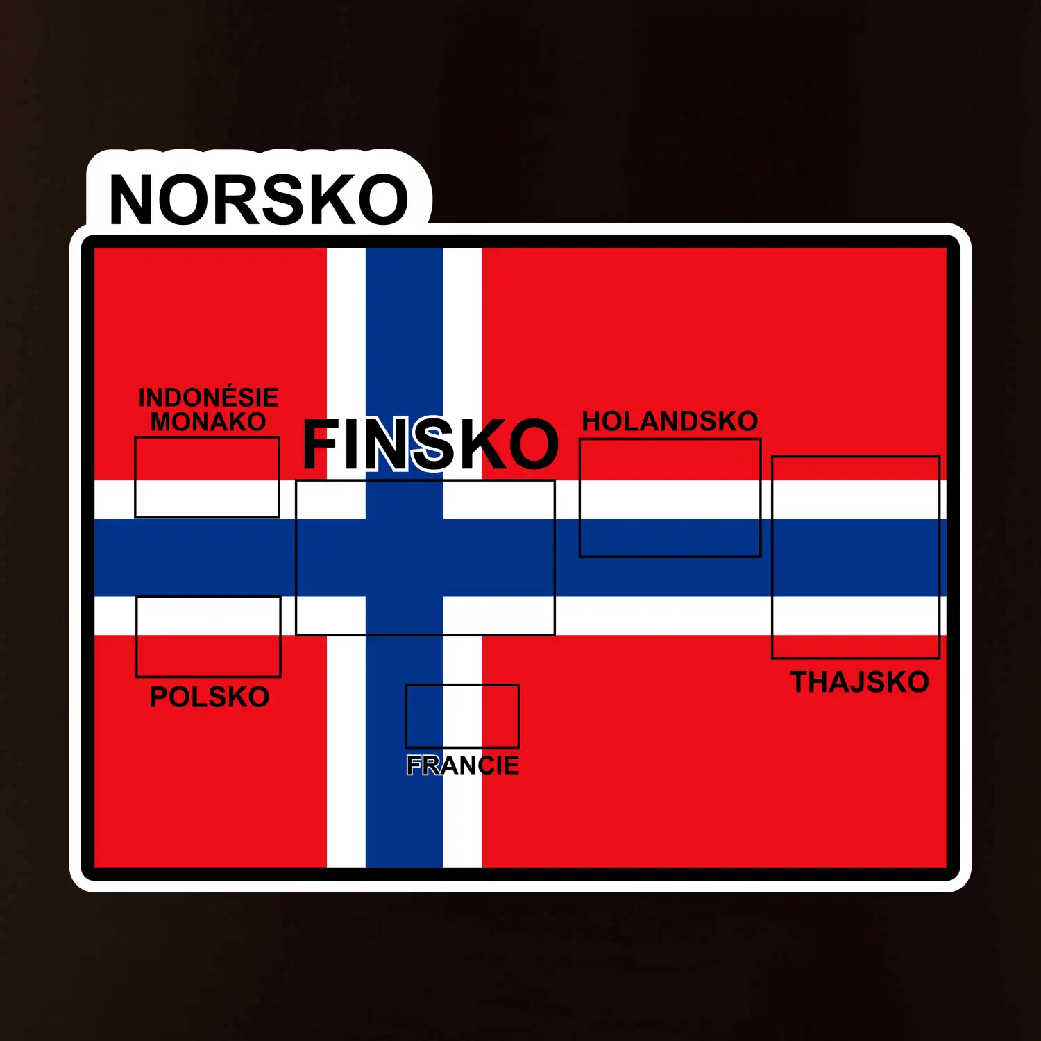 Norsko vlajka další státy