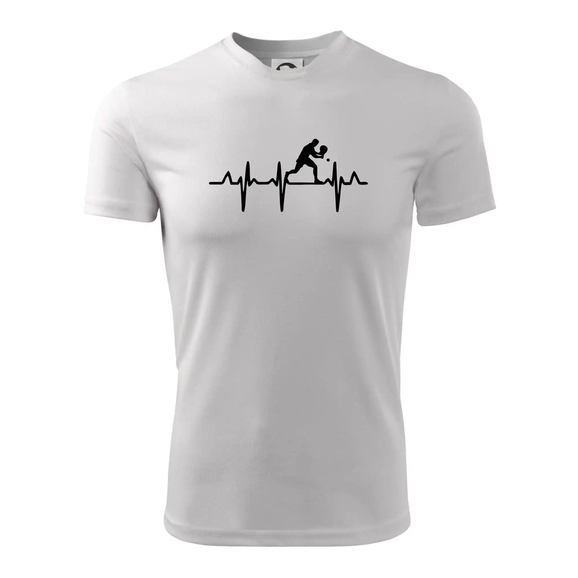 EKG stolní tenista stojící