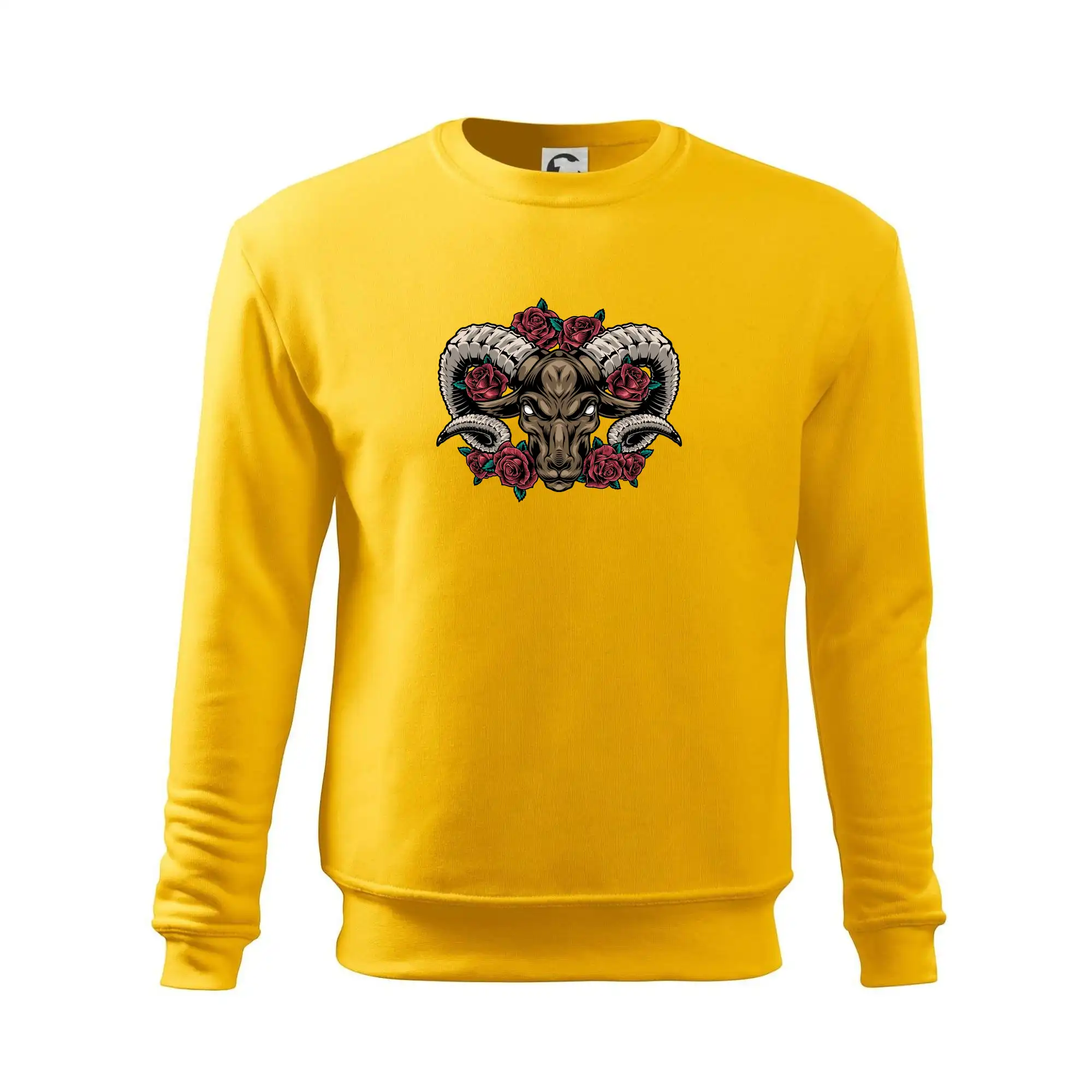 Hlava berana s růžemi