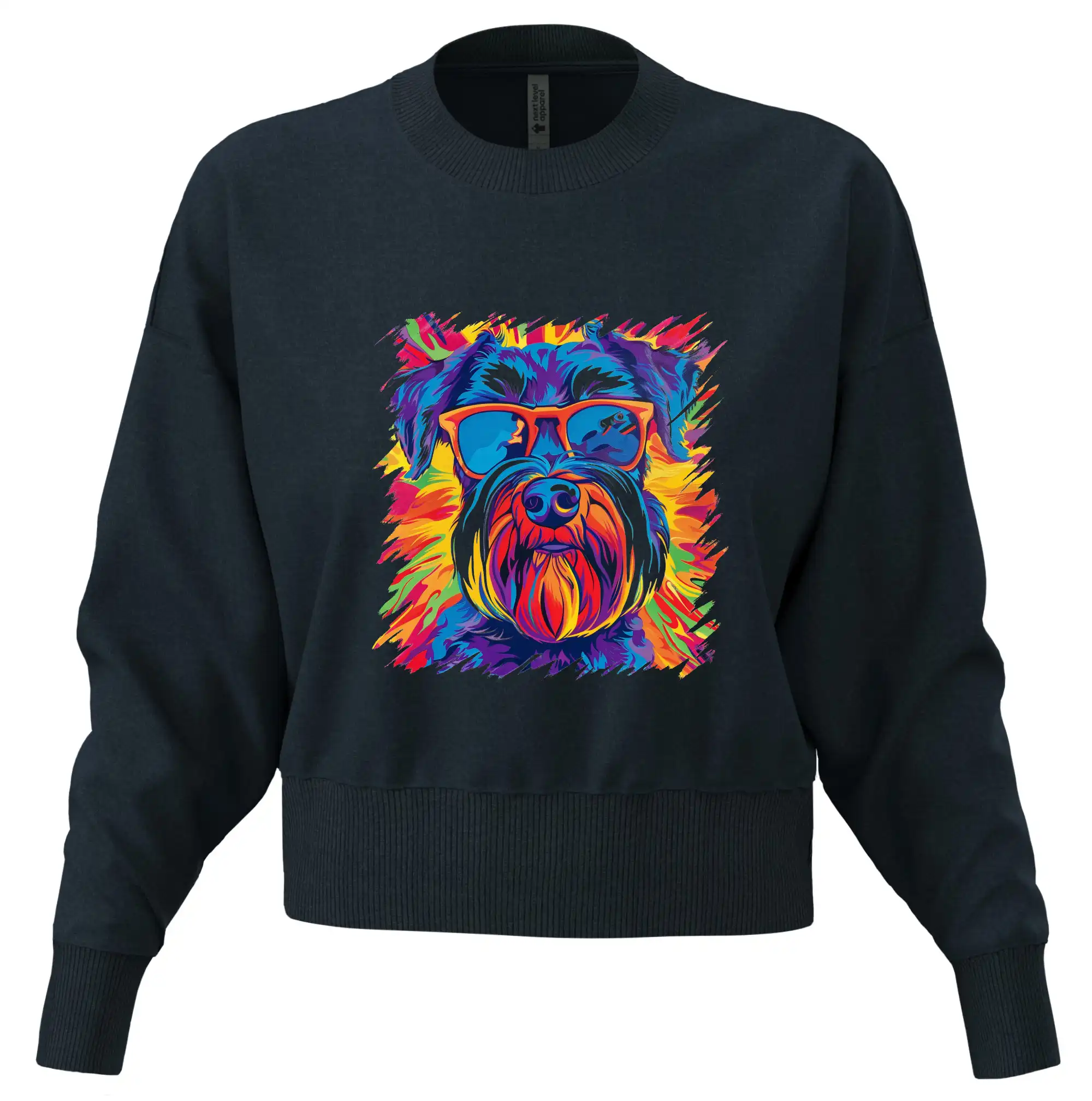 Knírač barevný styl 70s