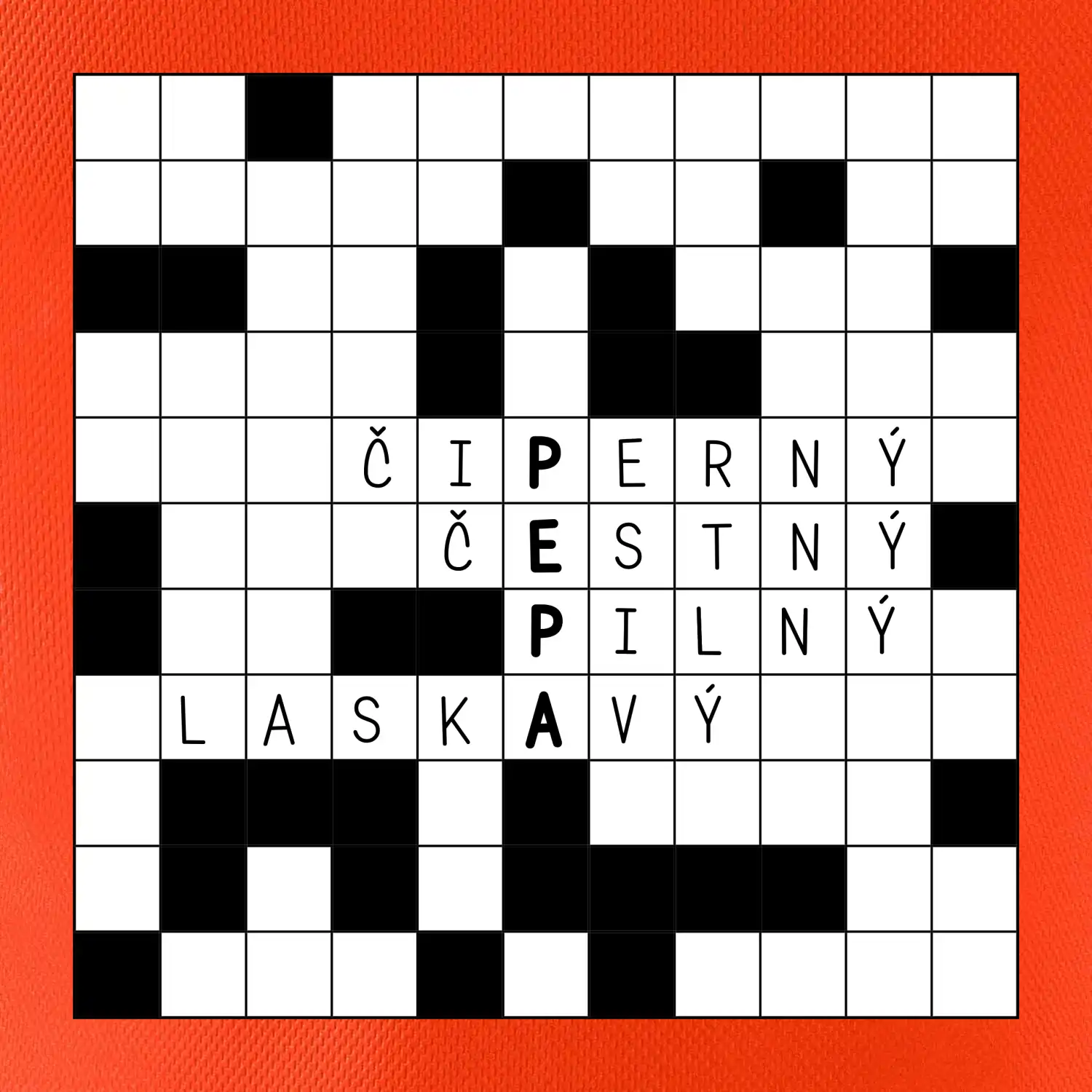 Křížovka - Vaše jméno