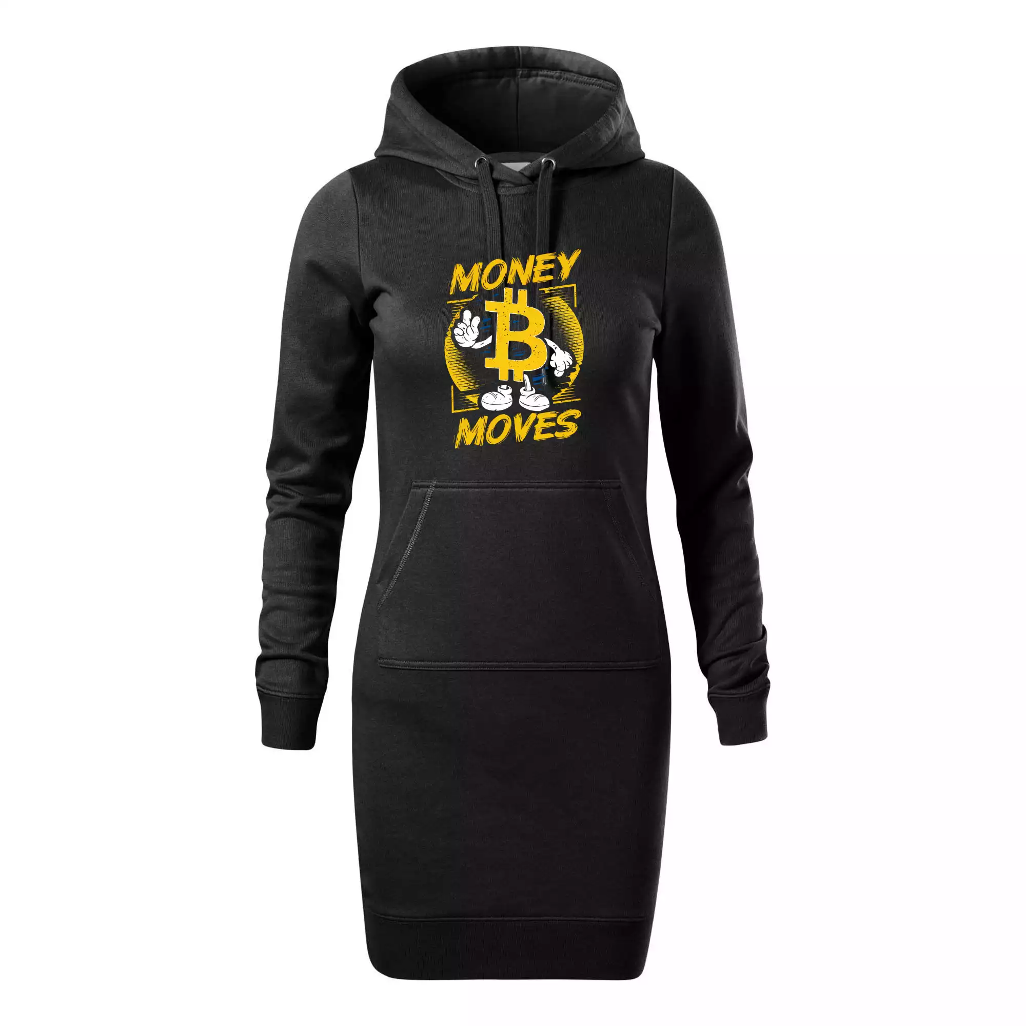 Money moves bitcoin mascot