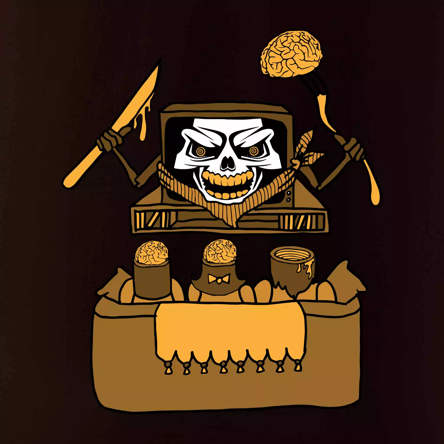 Mozkožrout - televize (Pecka design)