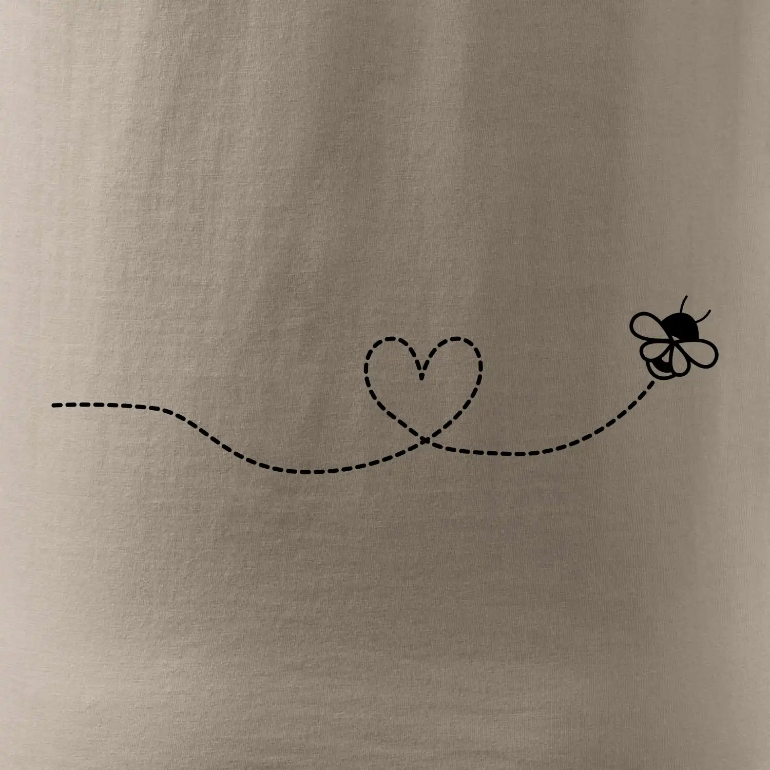Dráha letu včely - srdce