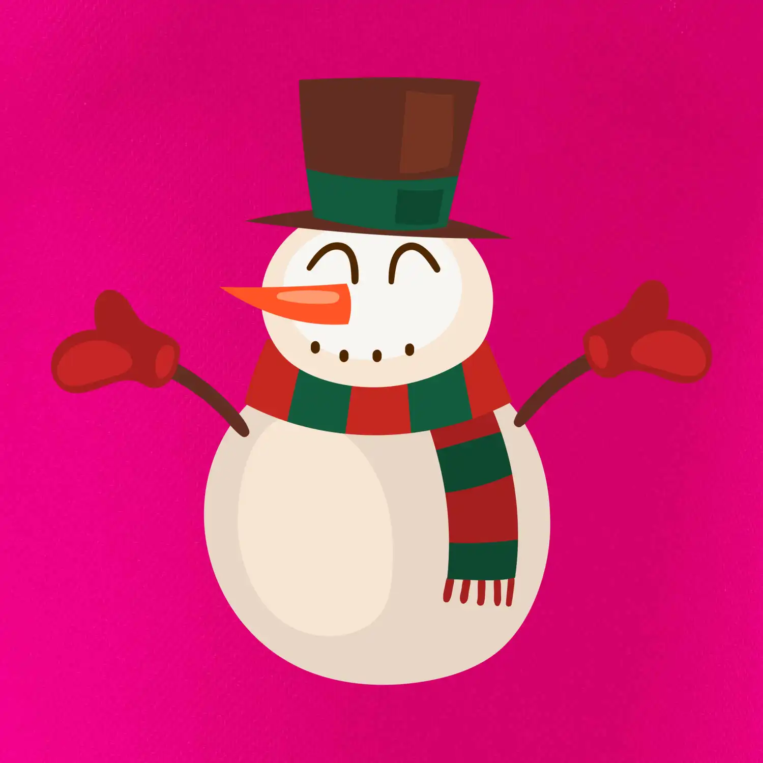 Vánoční sněhulák