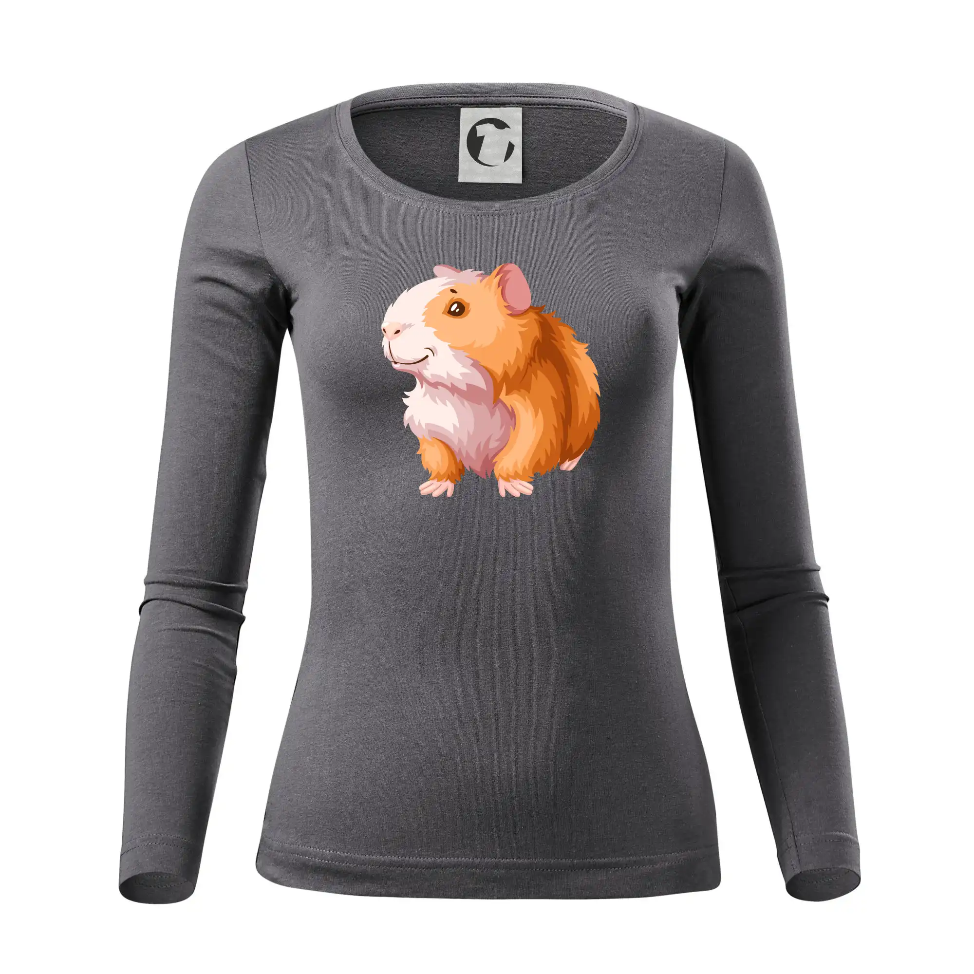 Morče - kreslené, bílo oranžové