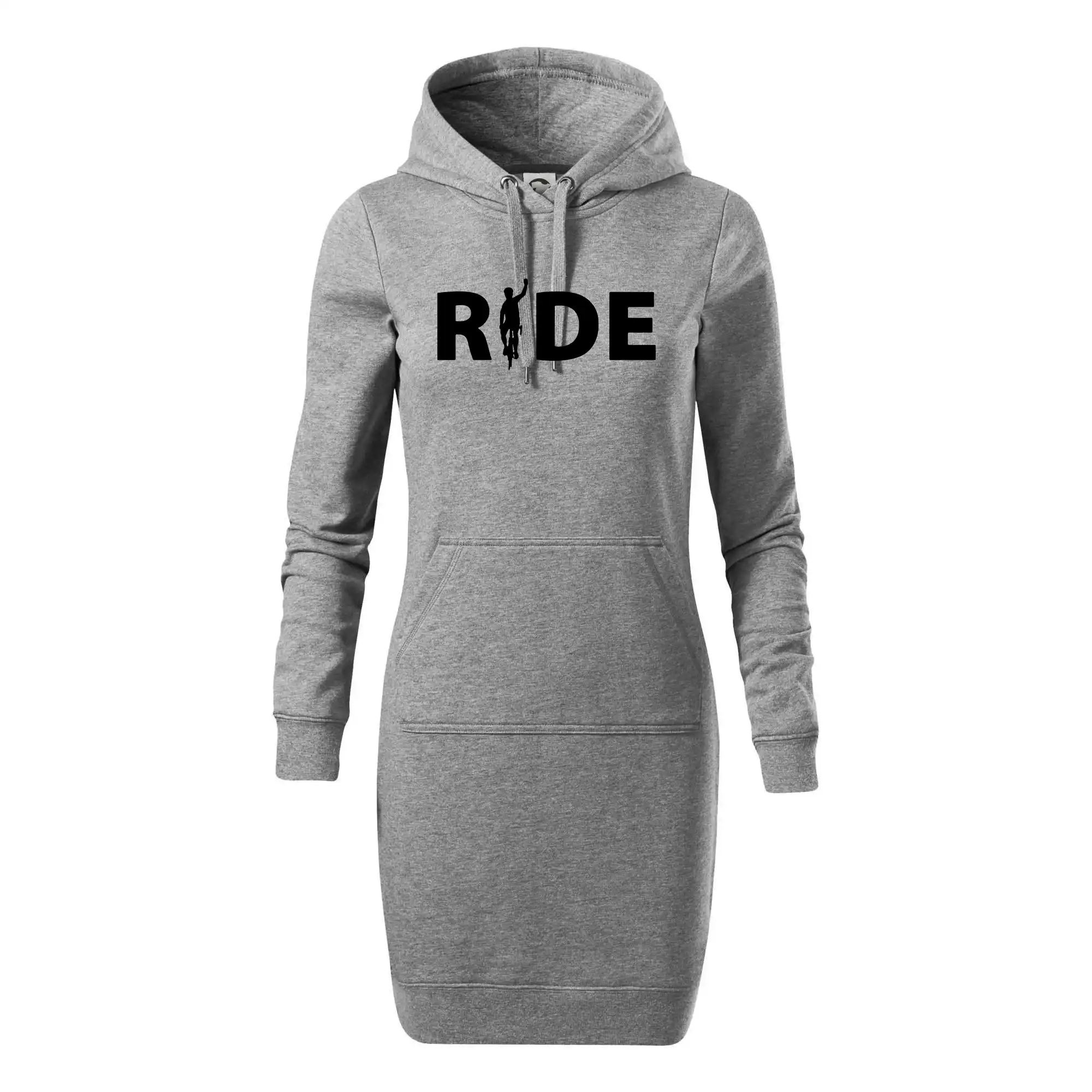 Ride - nápis s cyklistou