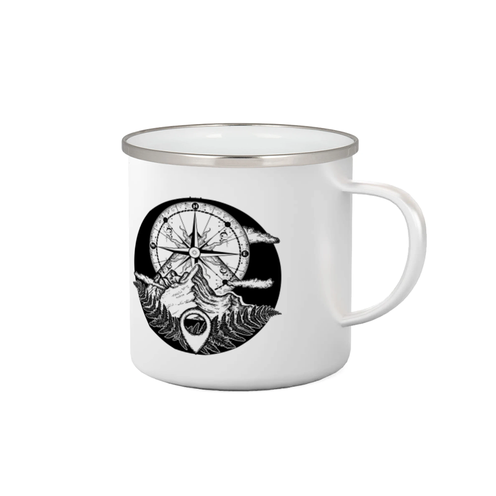 Cestování - hory kompas