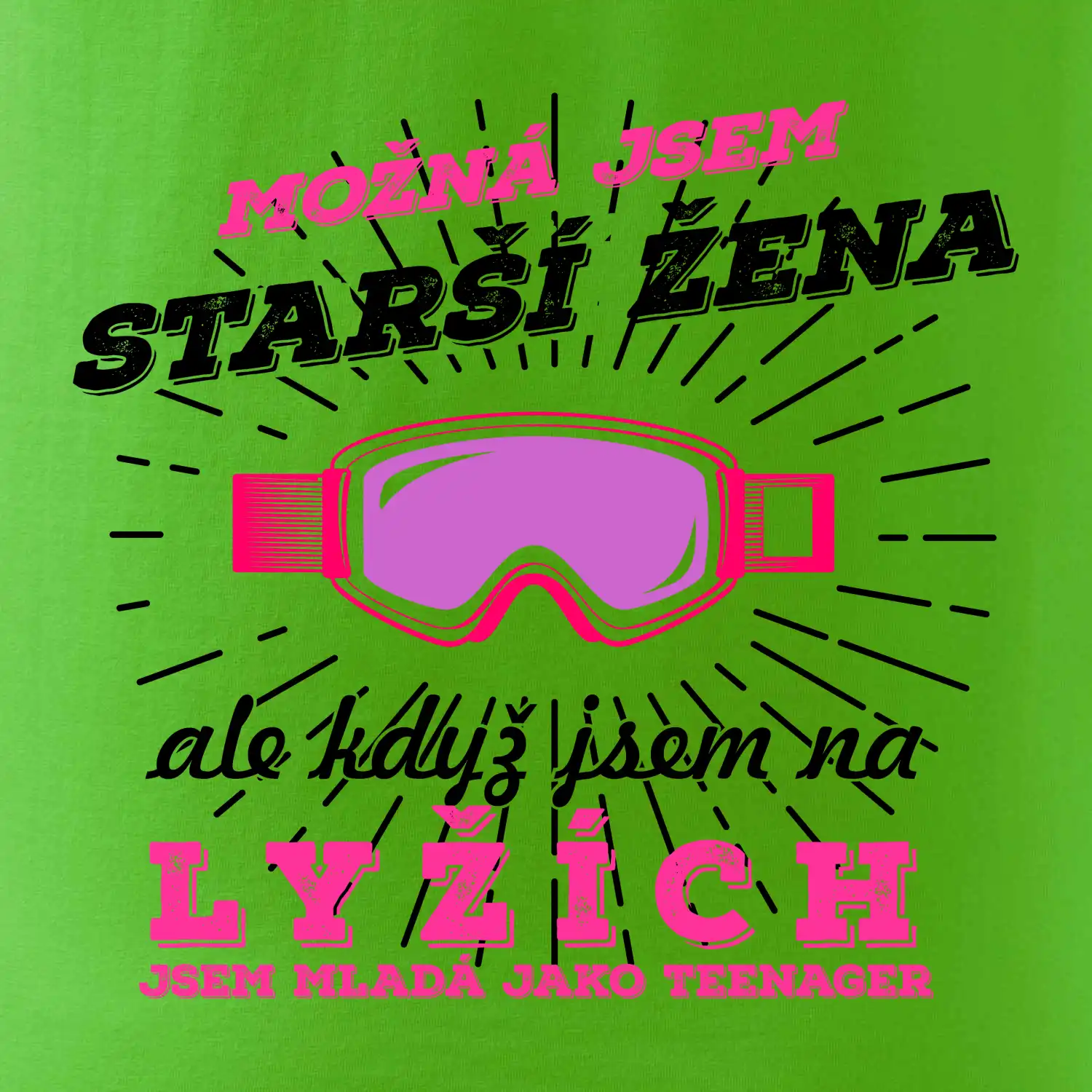 Lyže - možná jsem starší žena