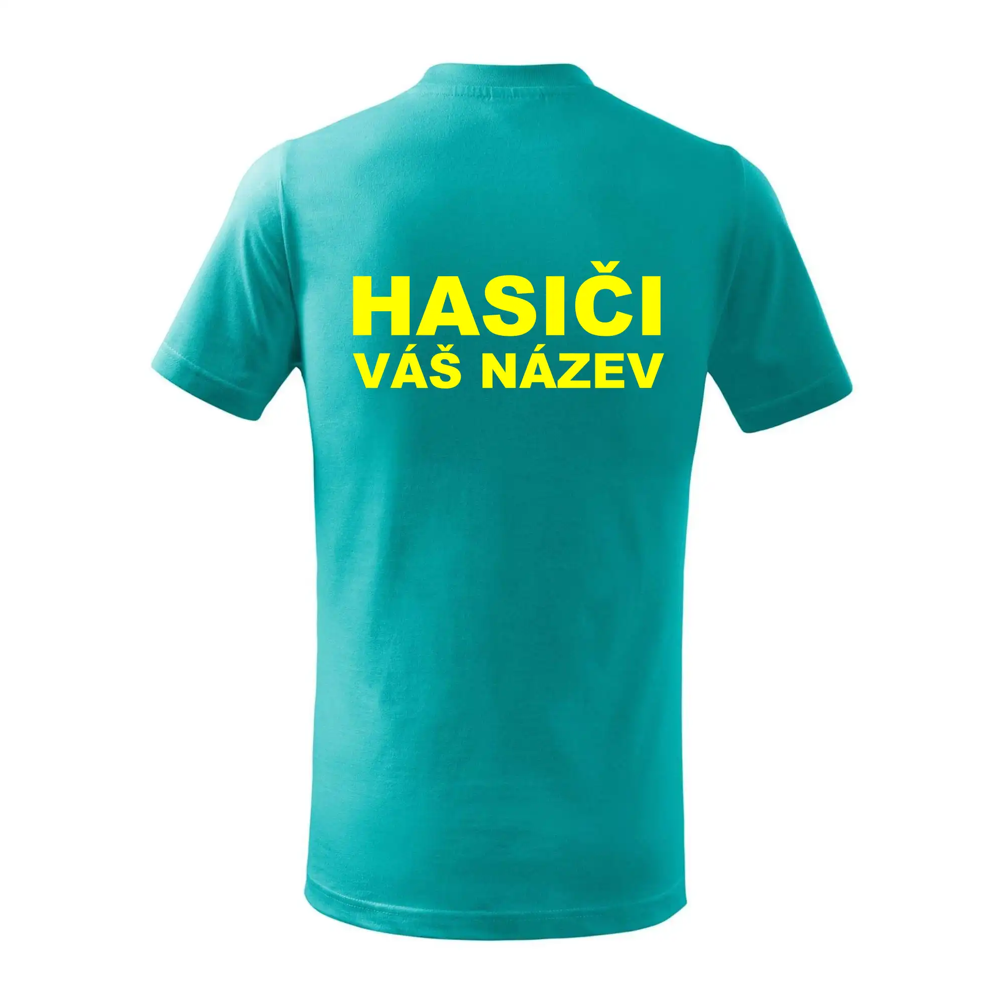 Hasiči - žlutý nápis - váš název sboru