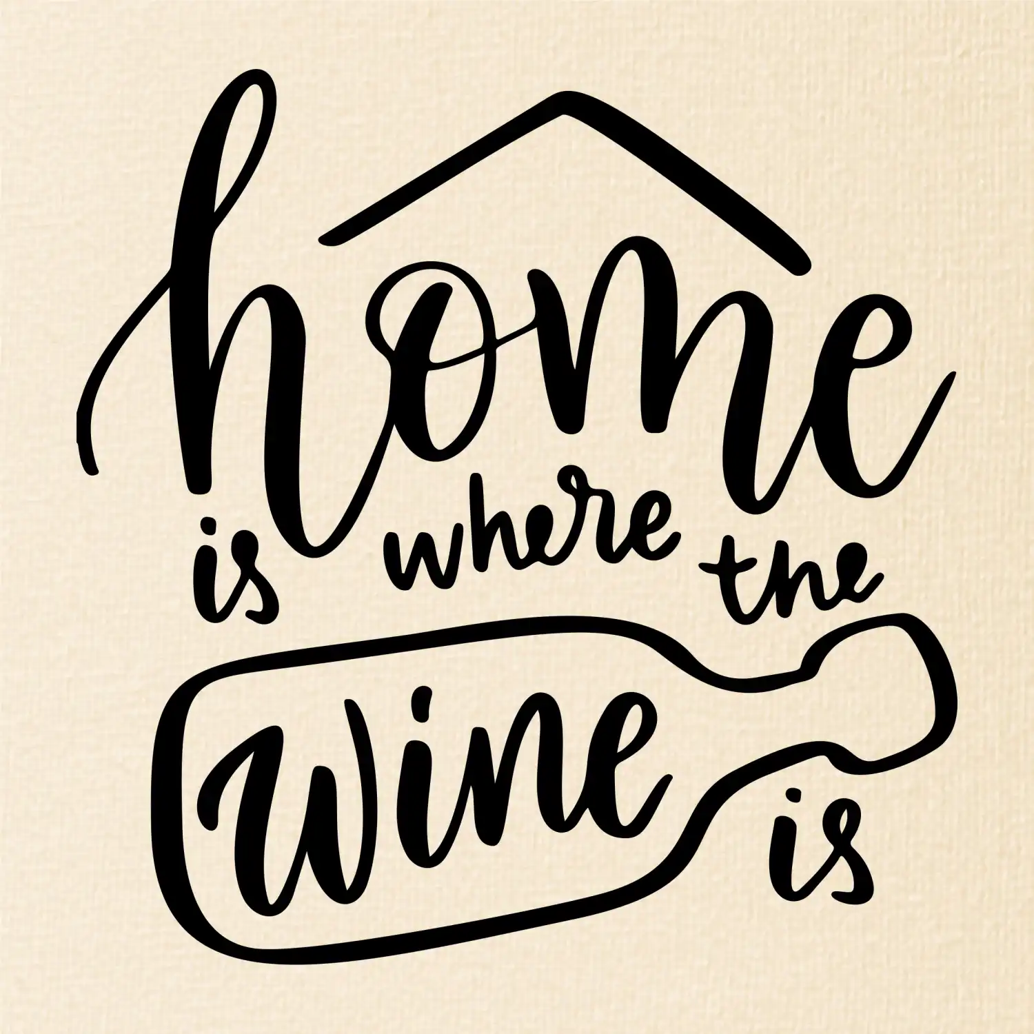 Home is where wine is