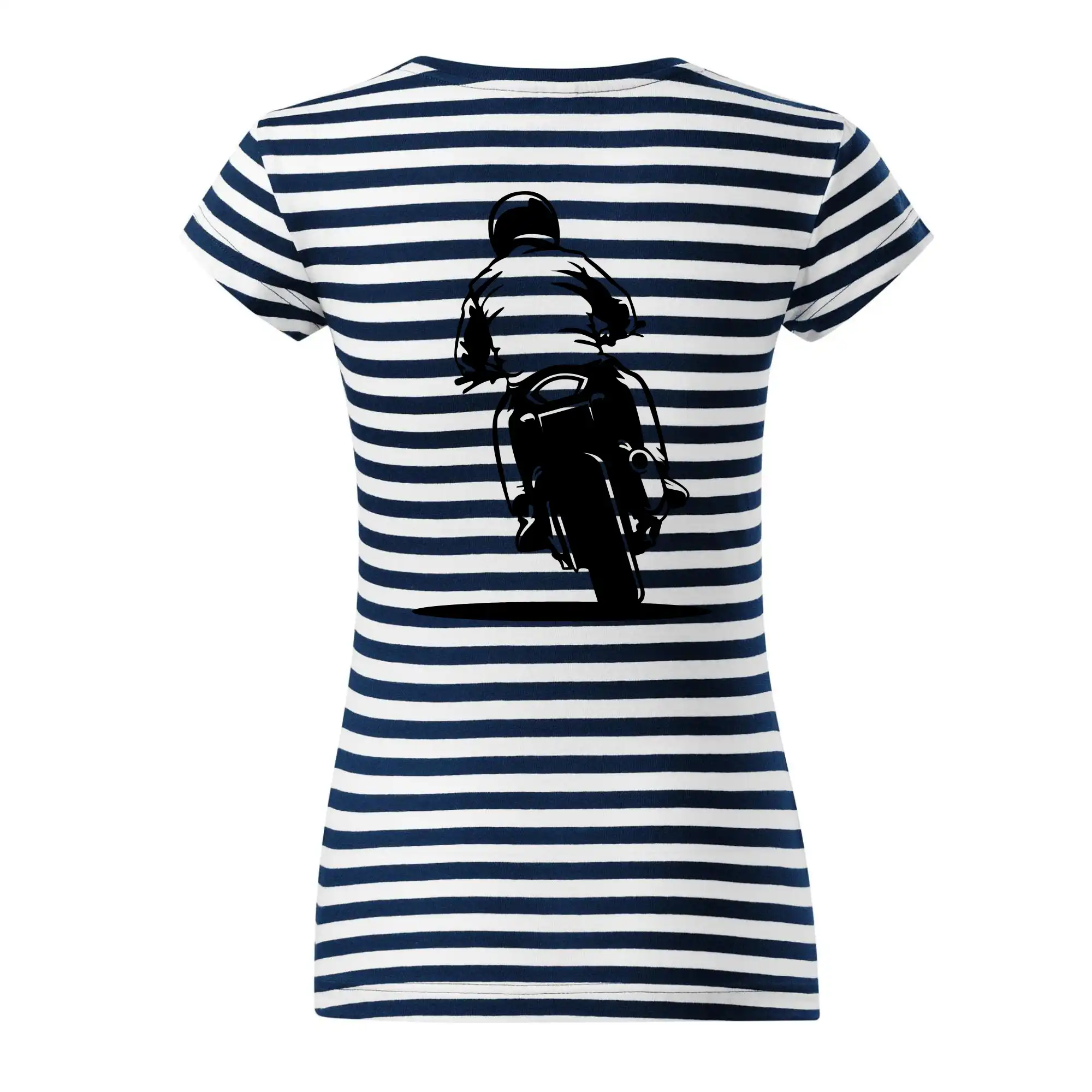 Motorkář na zádech - silnice