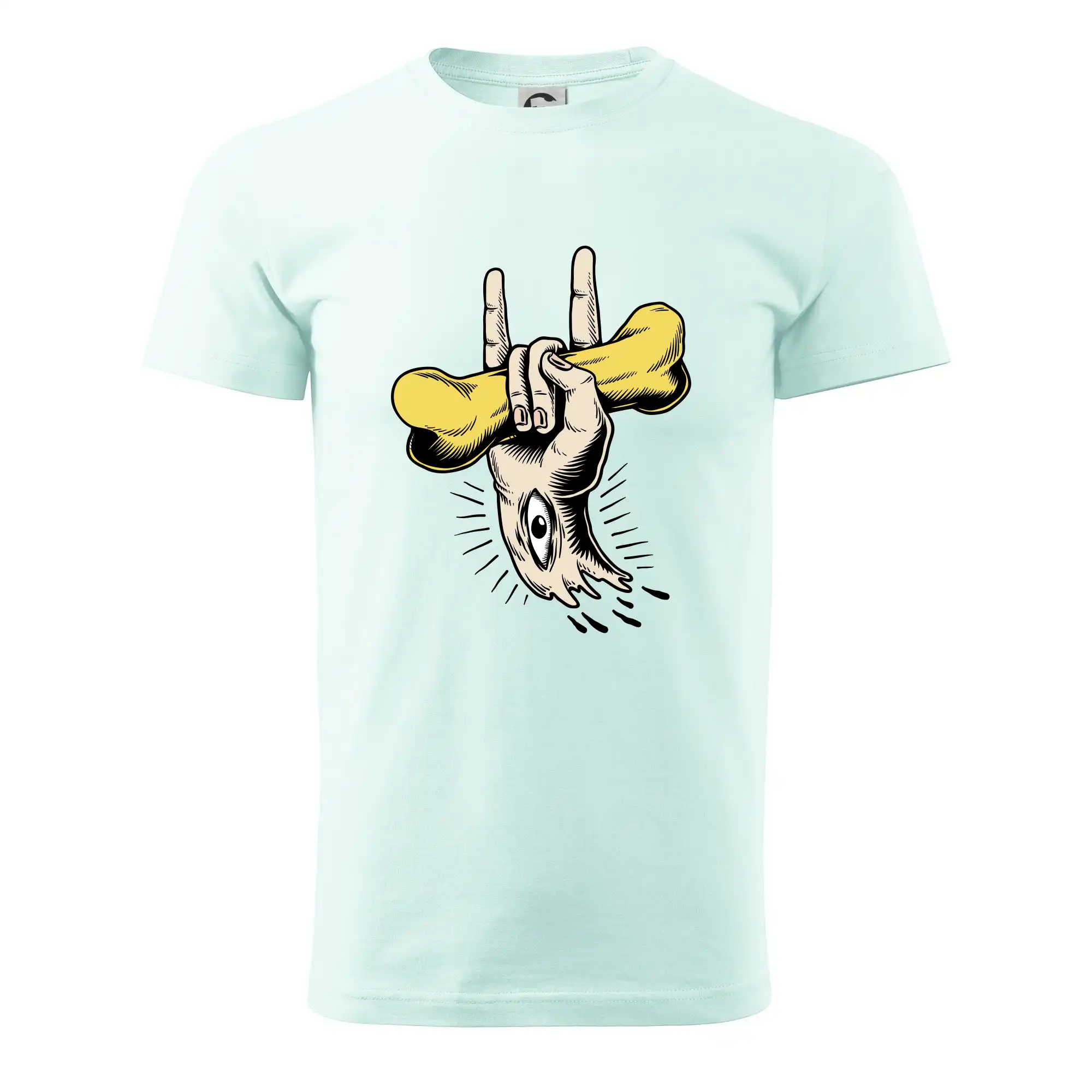 Rocková ruka kost a oko