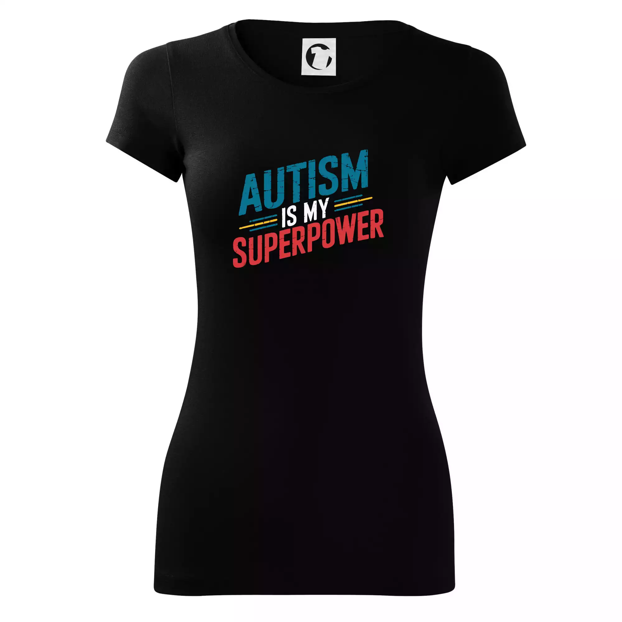 Šikmý nápis Autism is my superpower