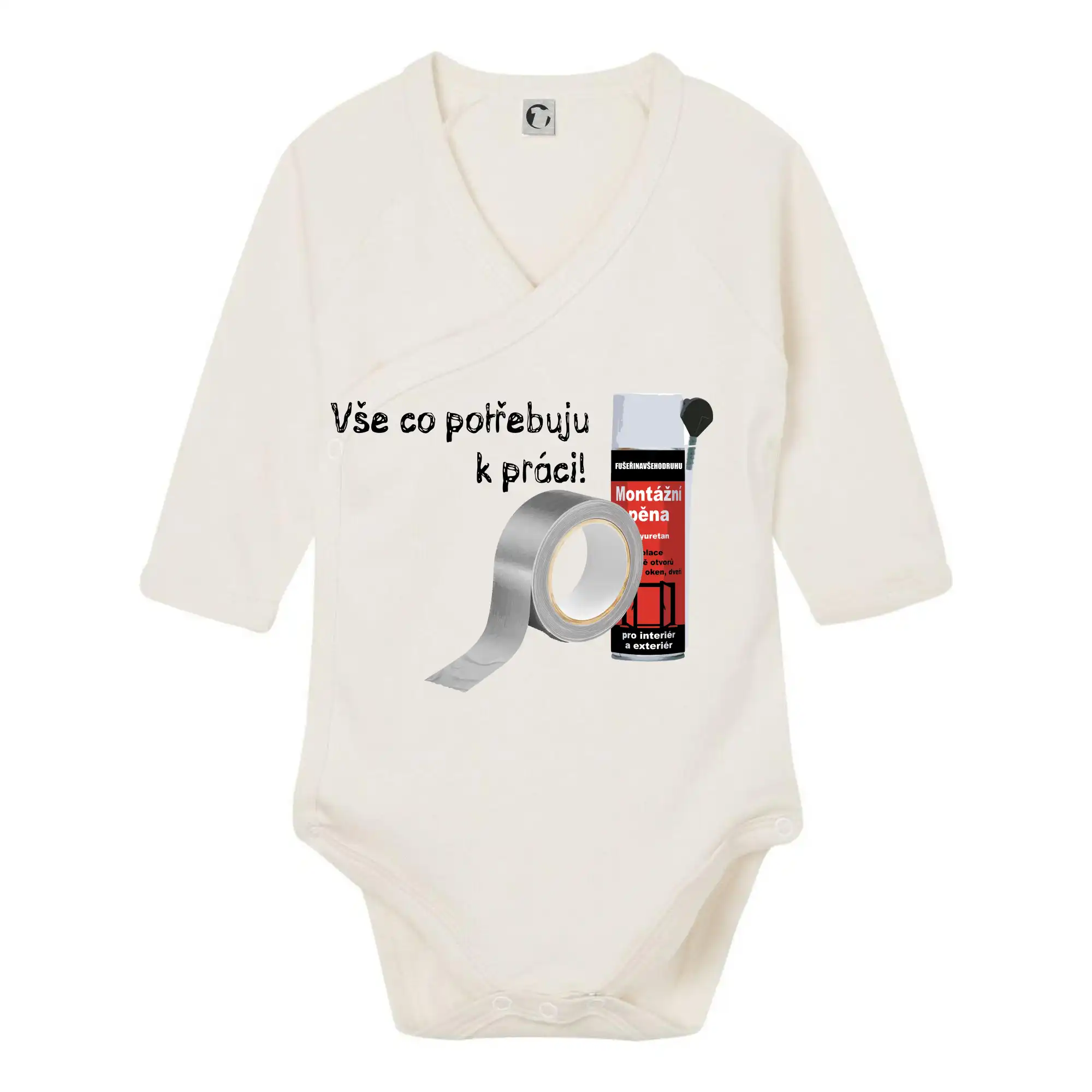 Pěna  a páska - vše co potřebuji k práci