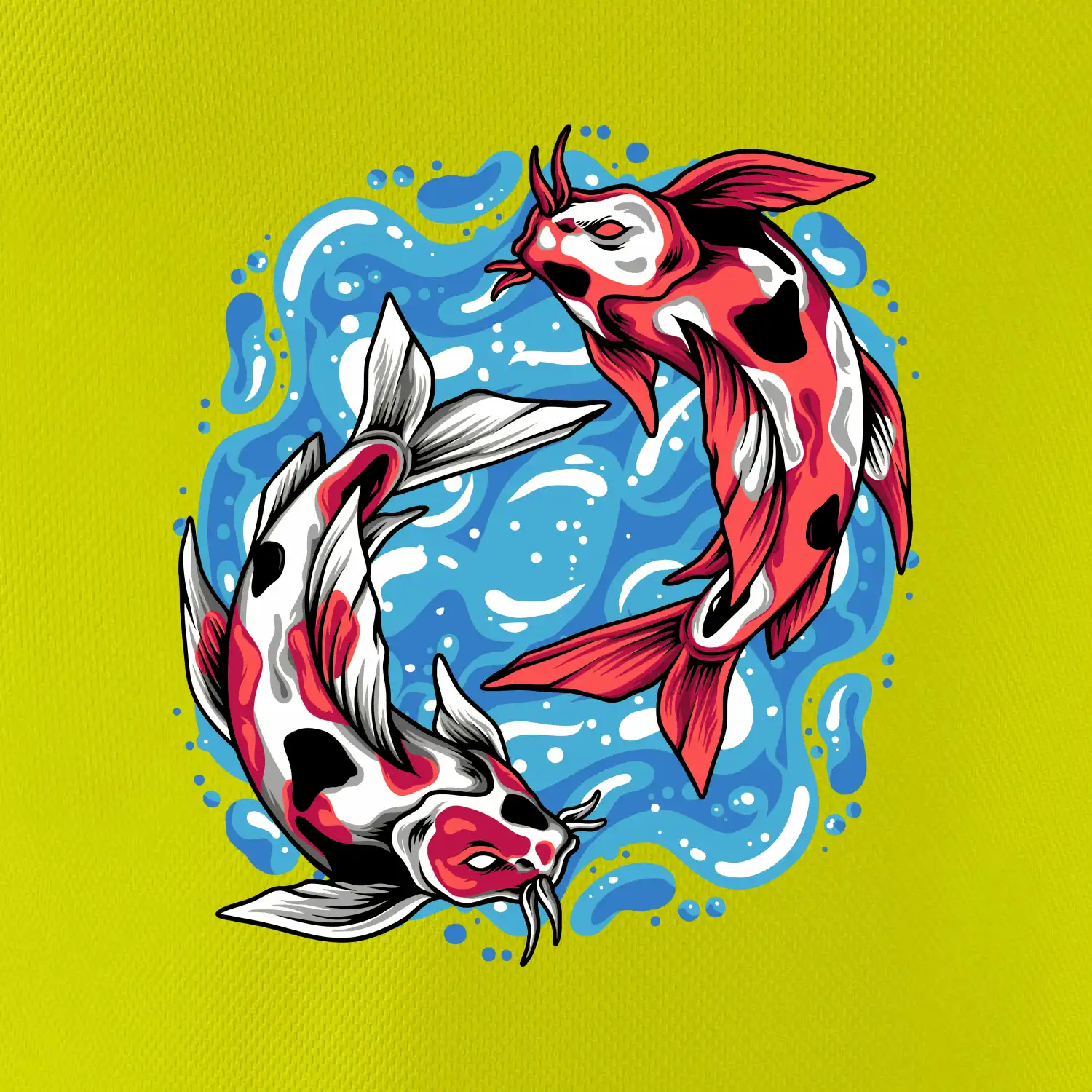 Yin & Yang Koi kapr - červený