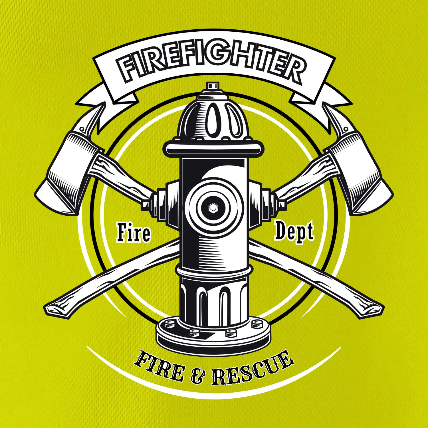 Firefighter logo Fire and rescue
