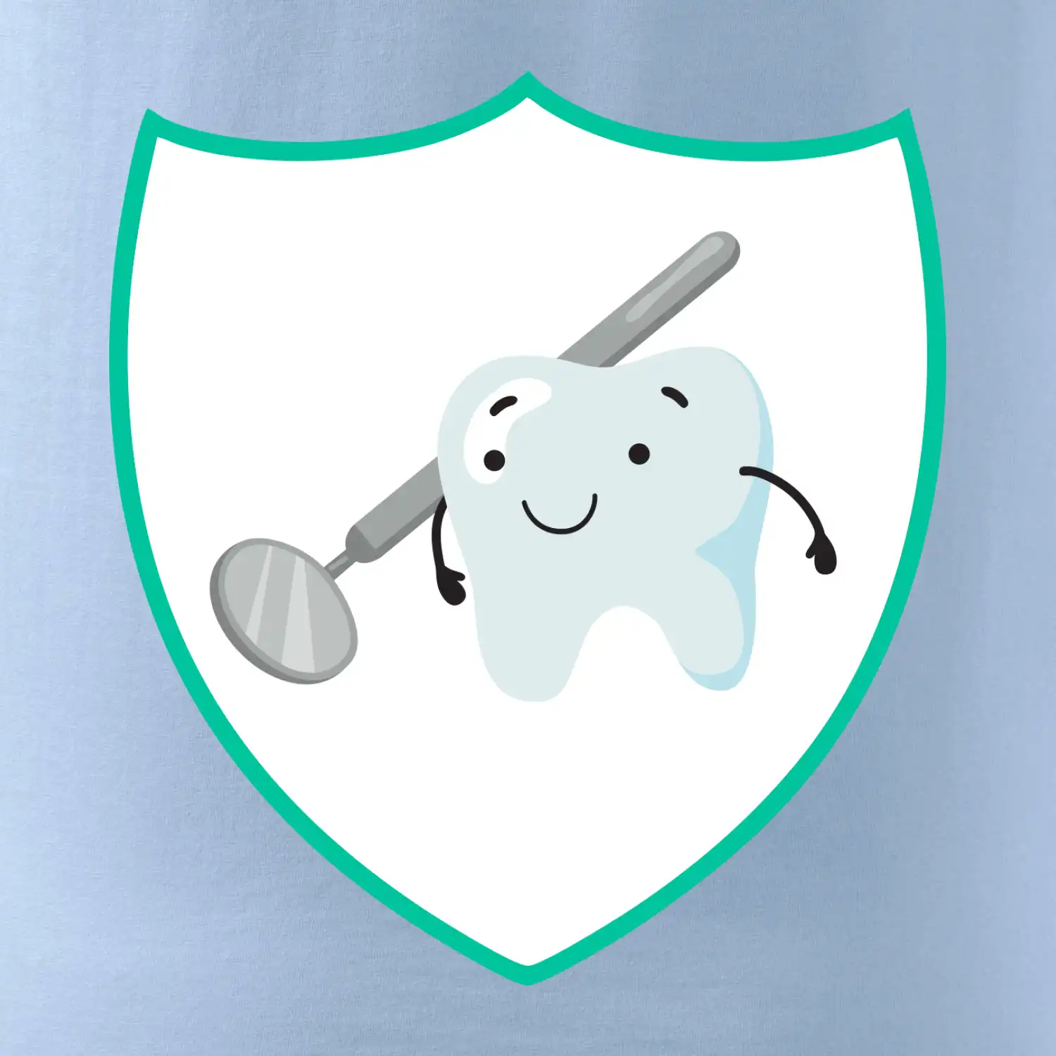 Zoubek na prsu - zrcátko