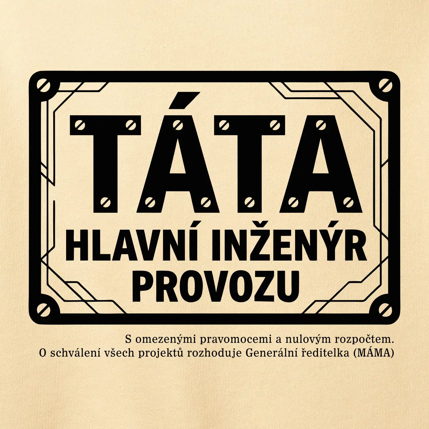 Táta hlavní inženýr provozu