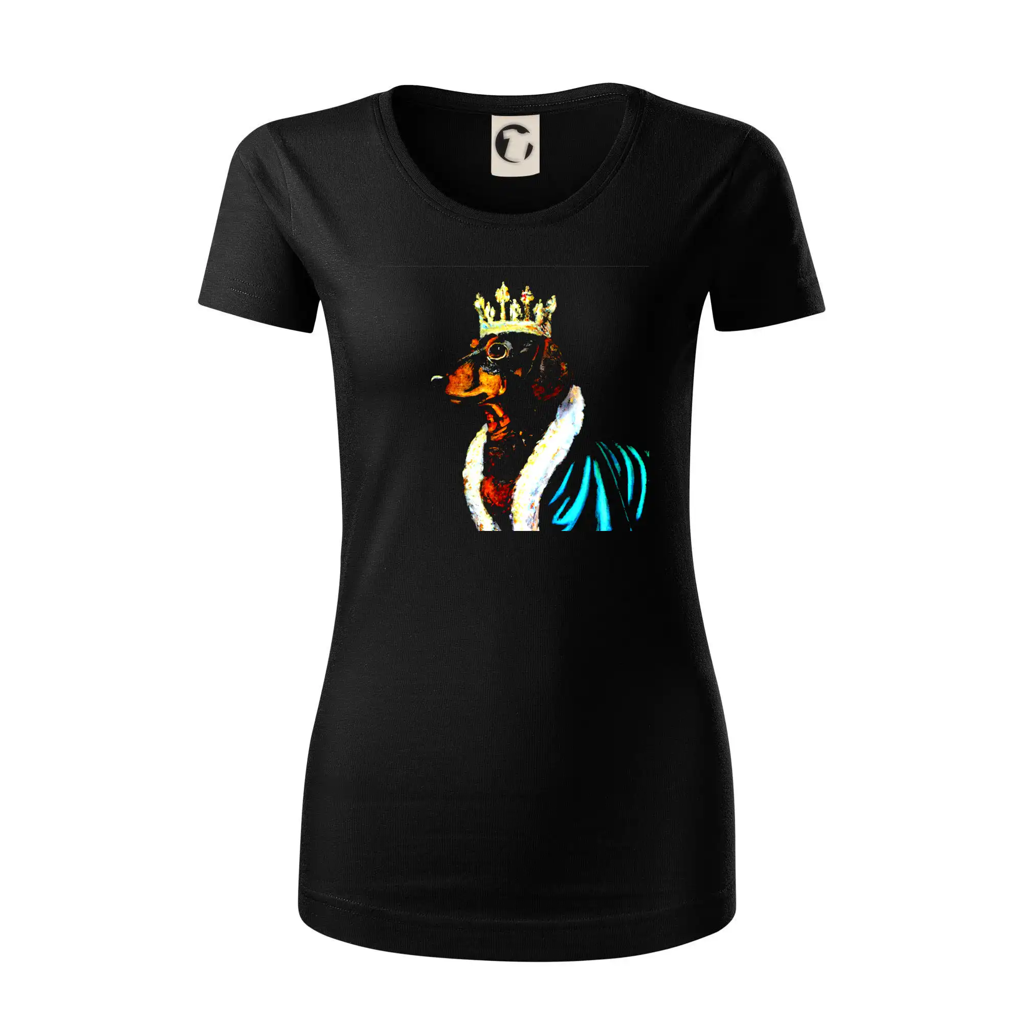 Jezevčík král - olejová malba