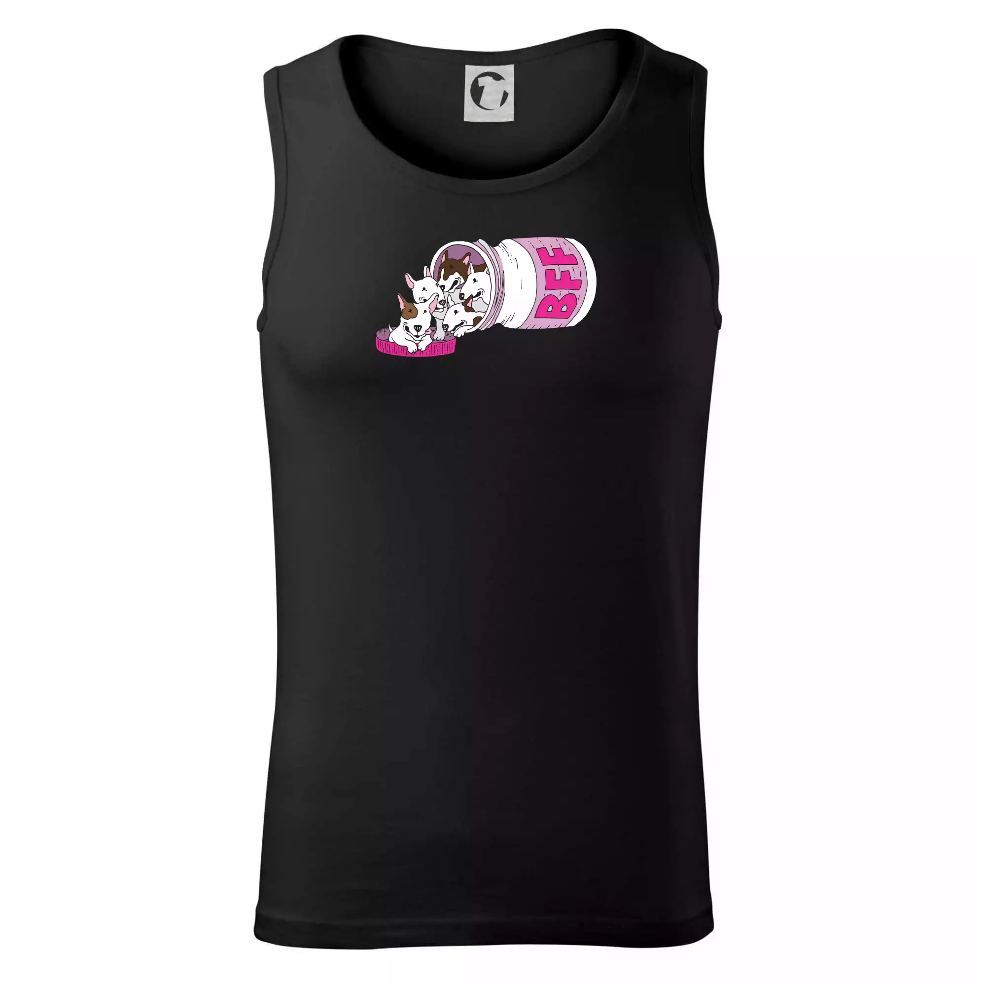 Bullterrier Friends Forever růžové (Pecka design)