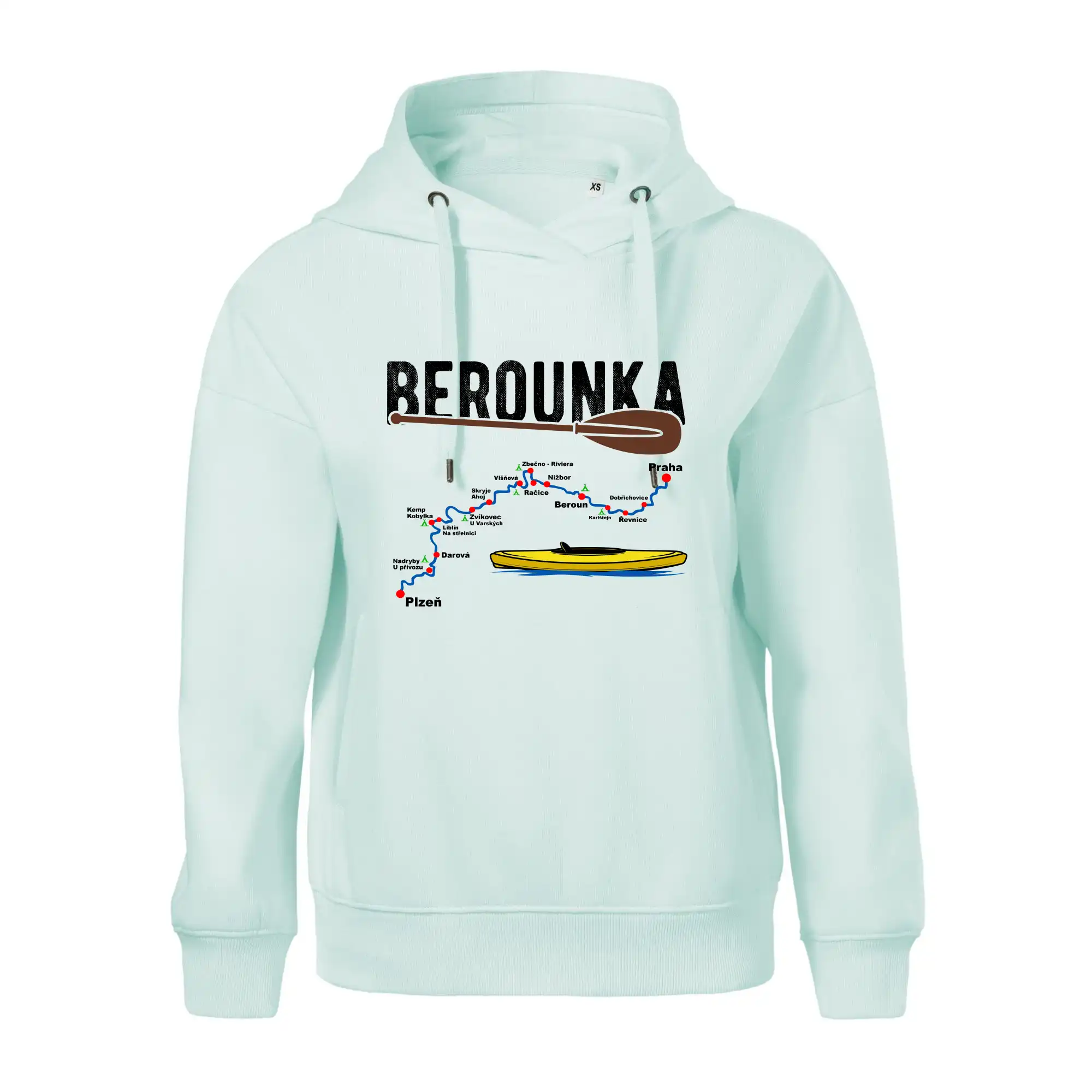 Mapa řeky Berounky