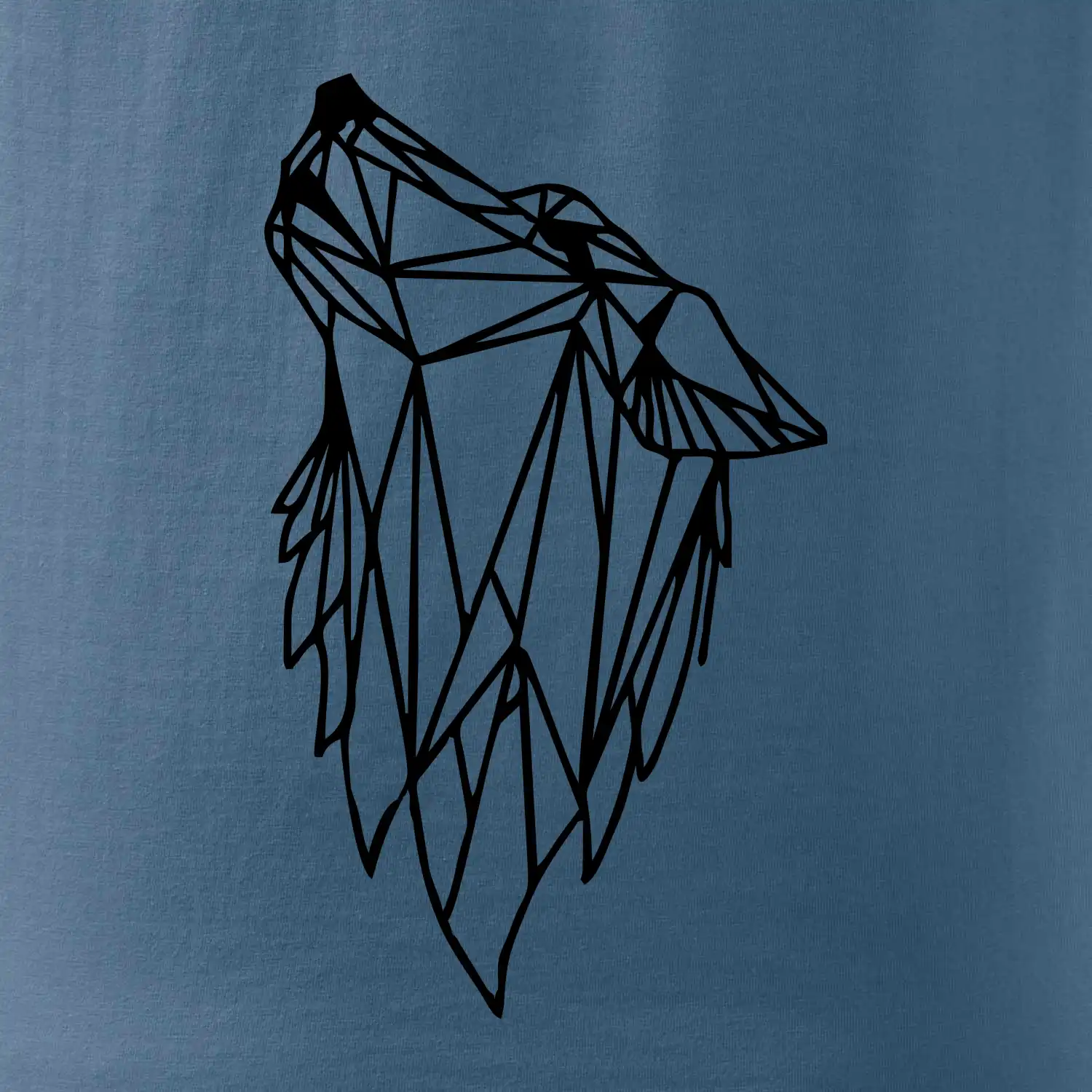 Geometrie - vlk - vyjící