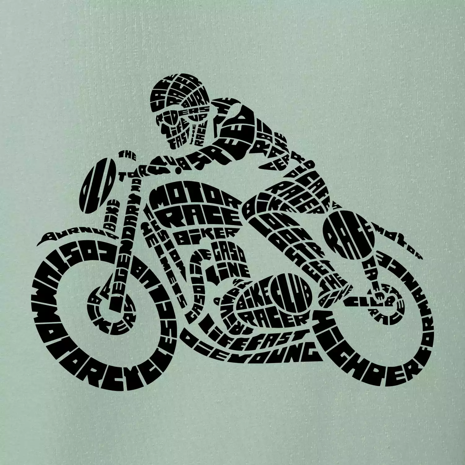 Motorkář nápisy