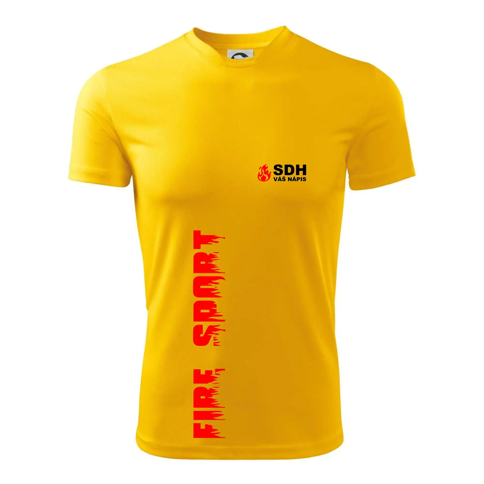 SDH nápis (oheň, firesport, název sboru - vlastní nápis)