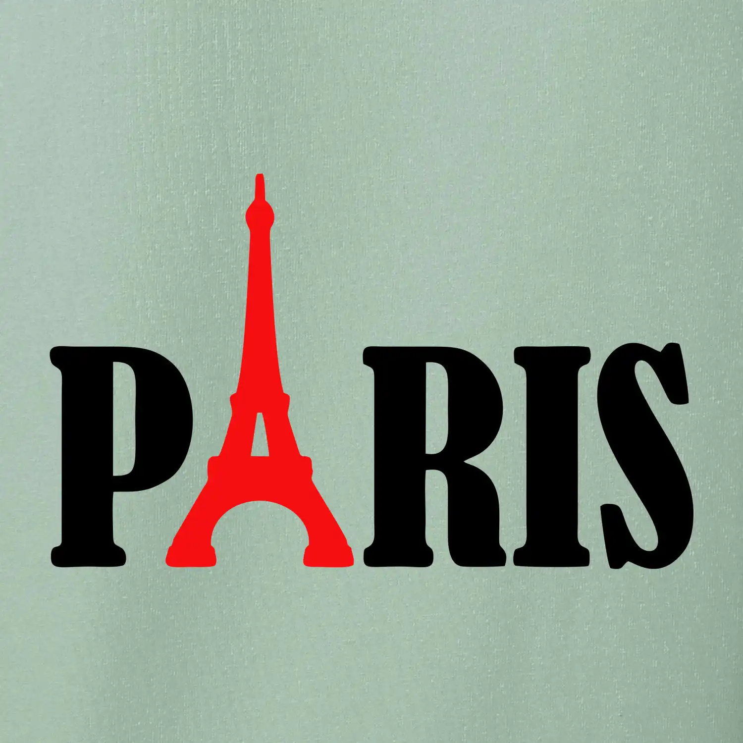 Paris nápis Eiffelova věž