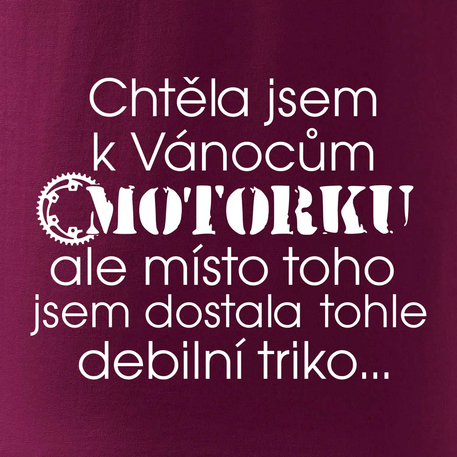Chtěla jsem dostat motorku - Vánoce