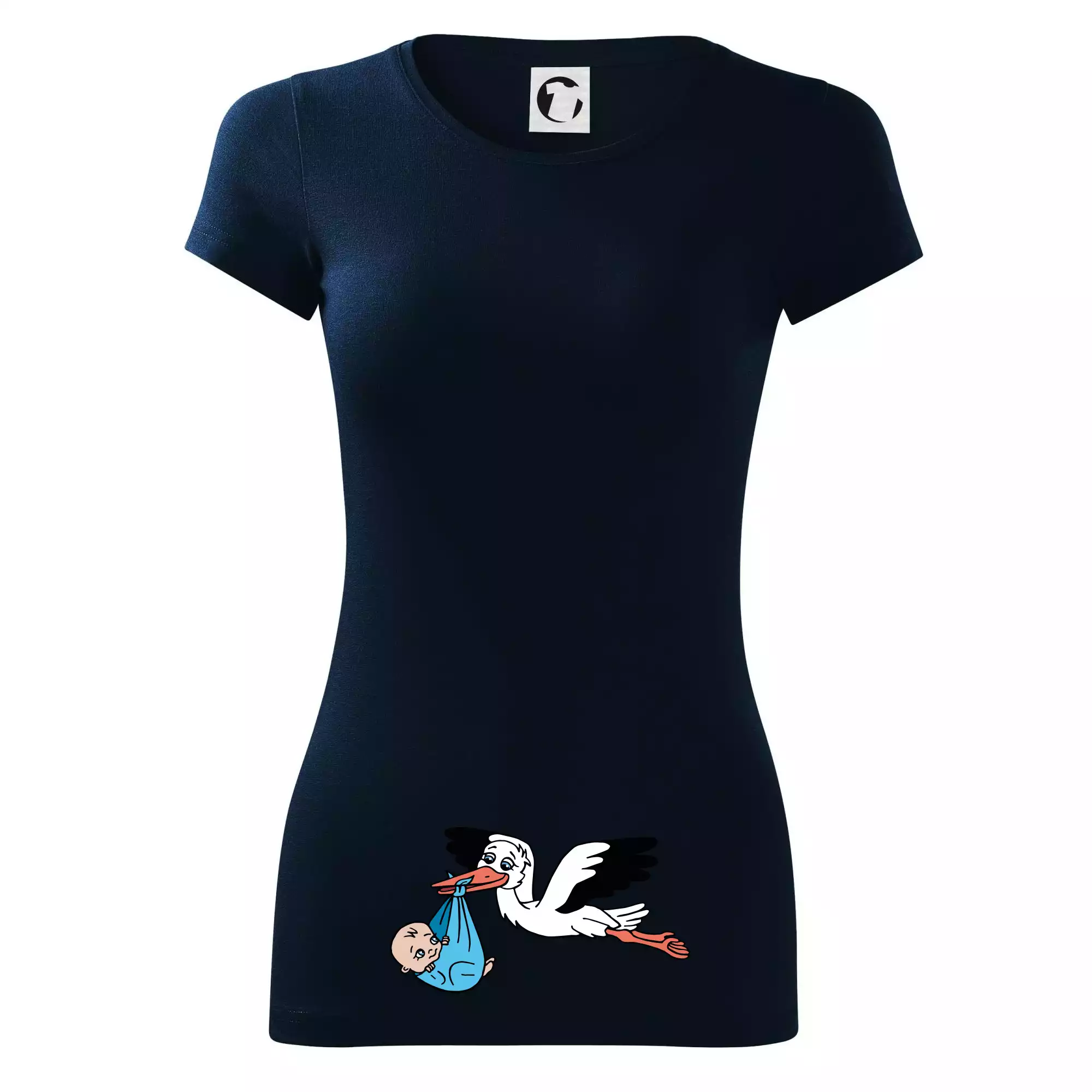 Čáp a miminko - kluk (Hana-creative)