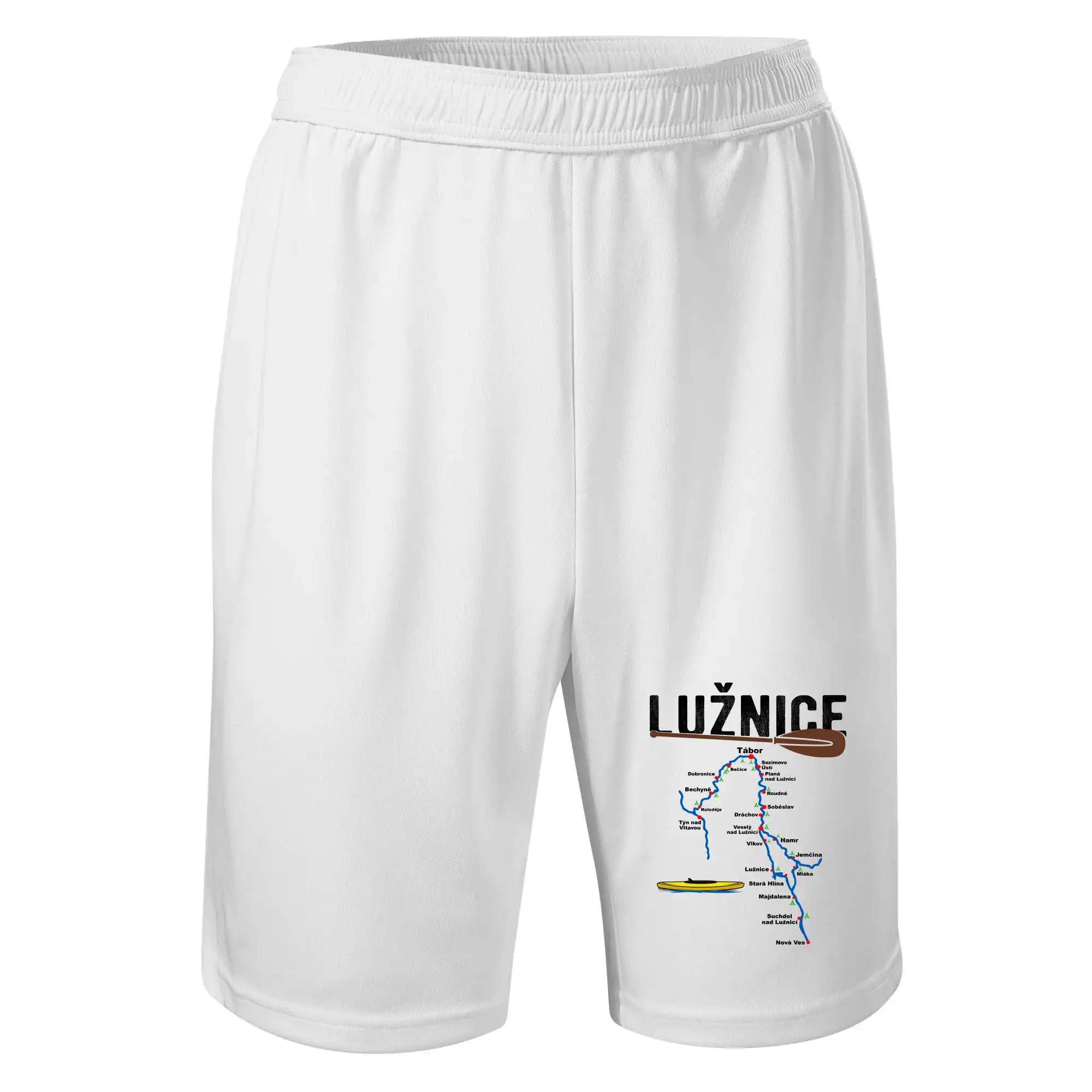 Mapa řeky Lužnice