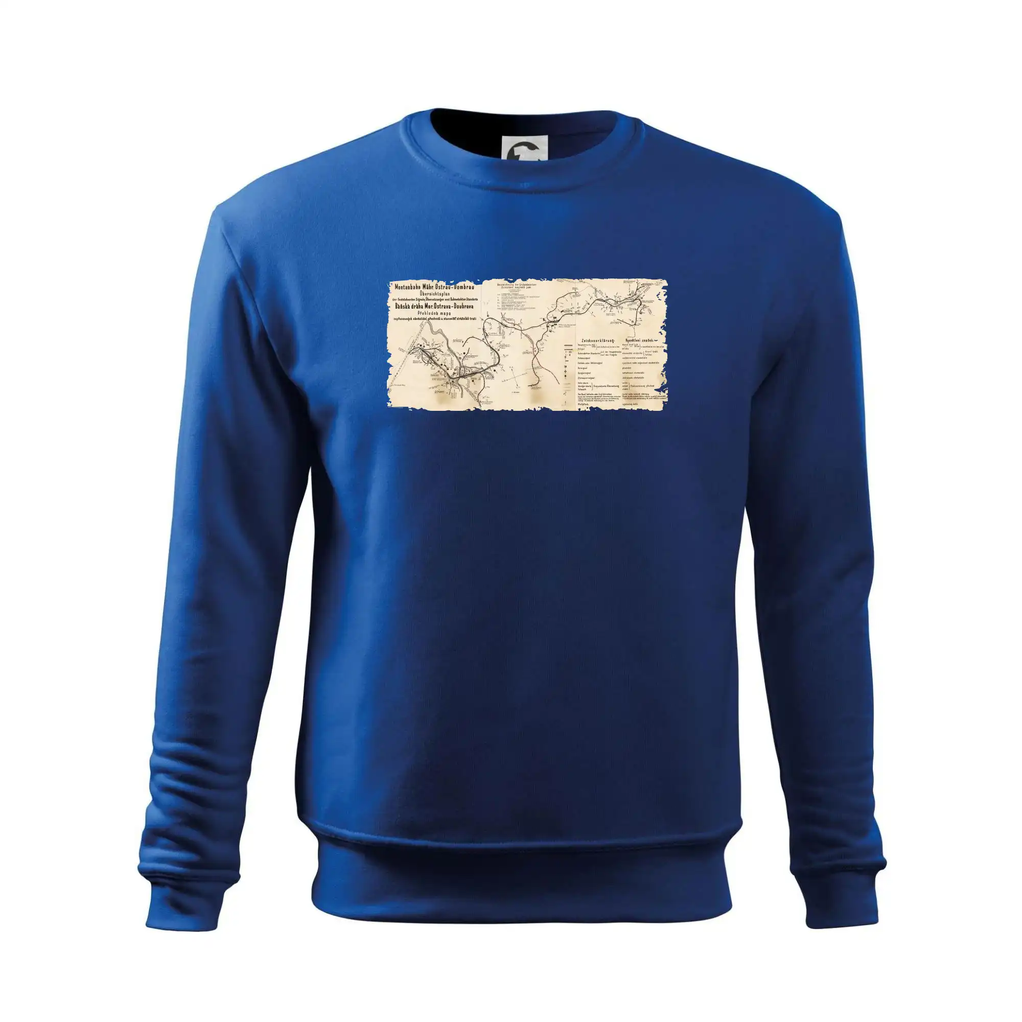Mapa Báňské dráhy z Moravské Ostravy do Doubravy