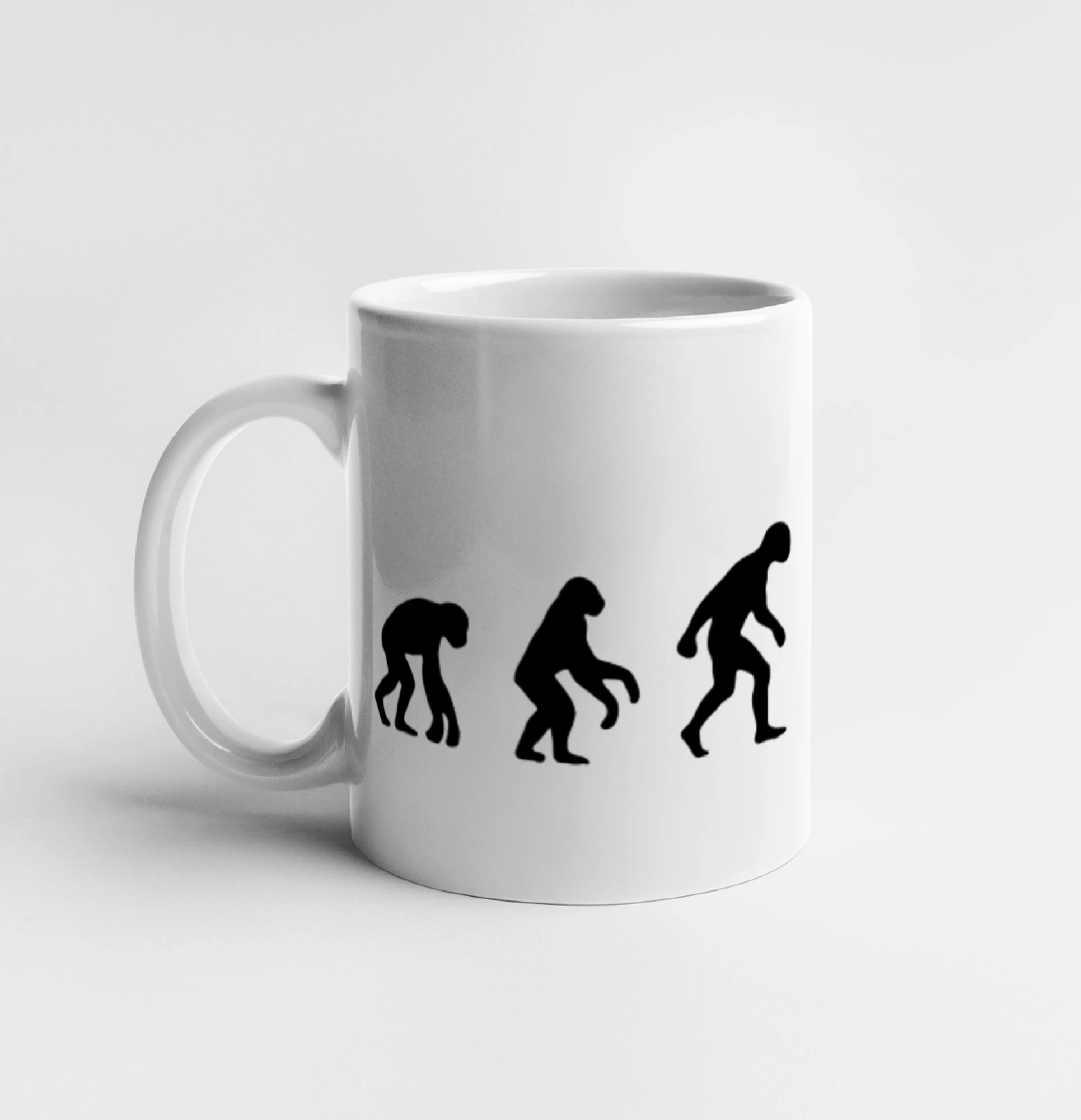 Evoluce dřevorubec - pila a kmen