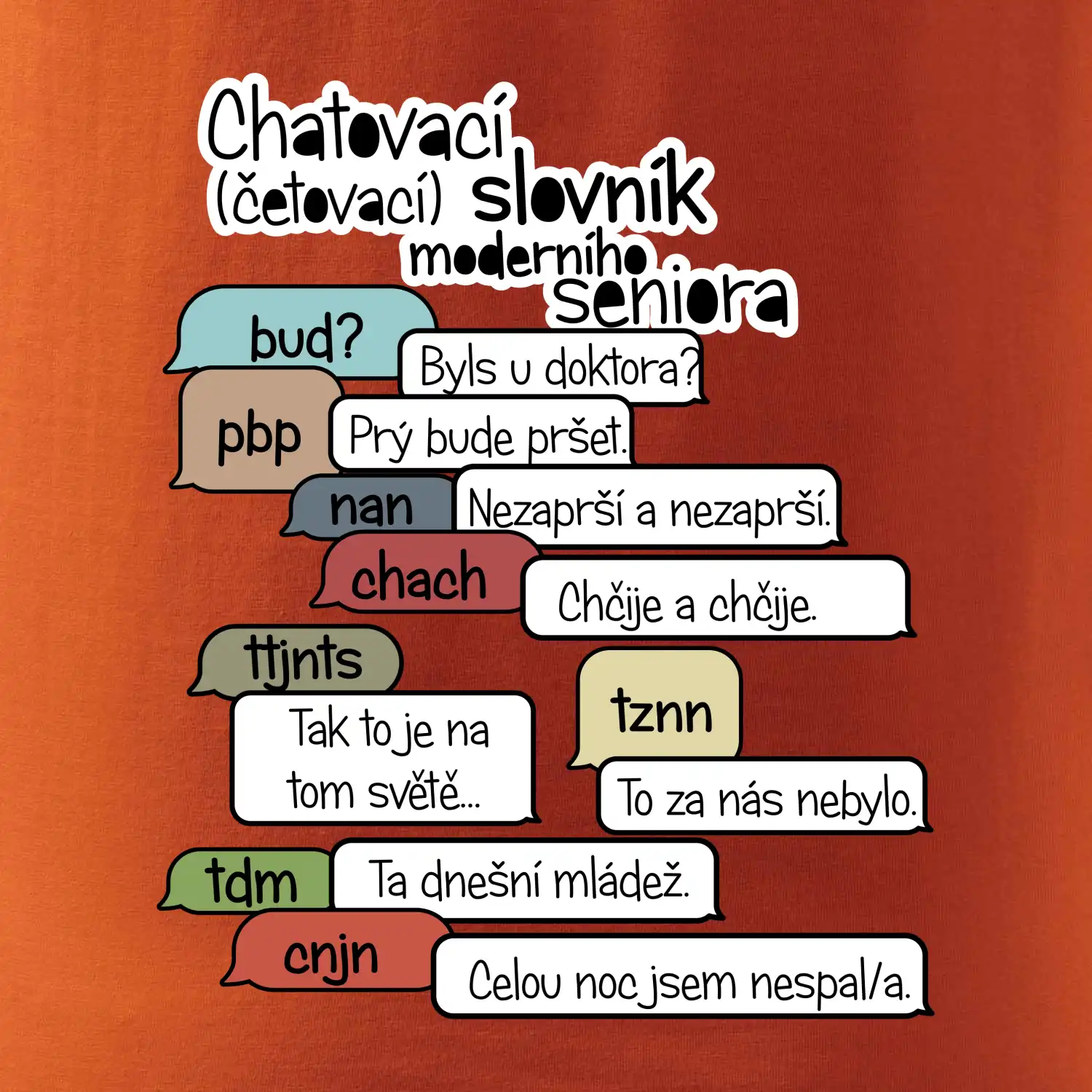 Chatovací slovník moderního seniora (Běžící češtinář)