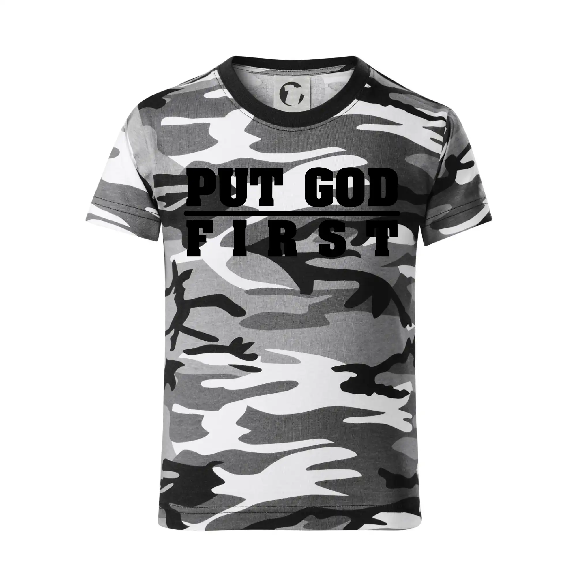 Put God first tlustý nápis