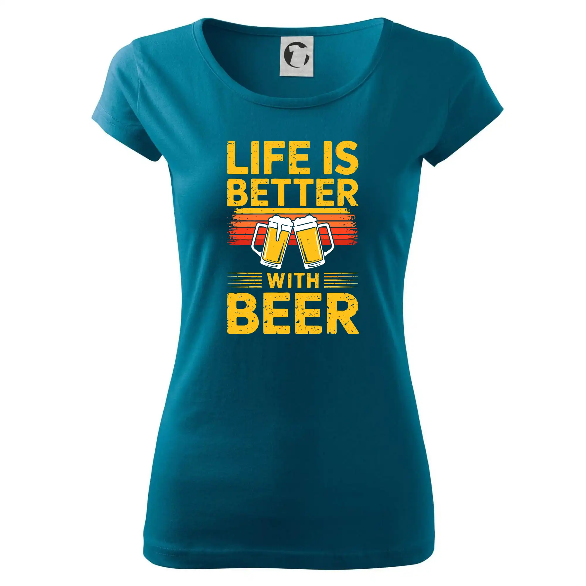 Life is better with beer - oranžové