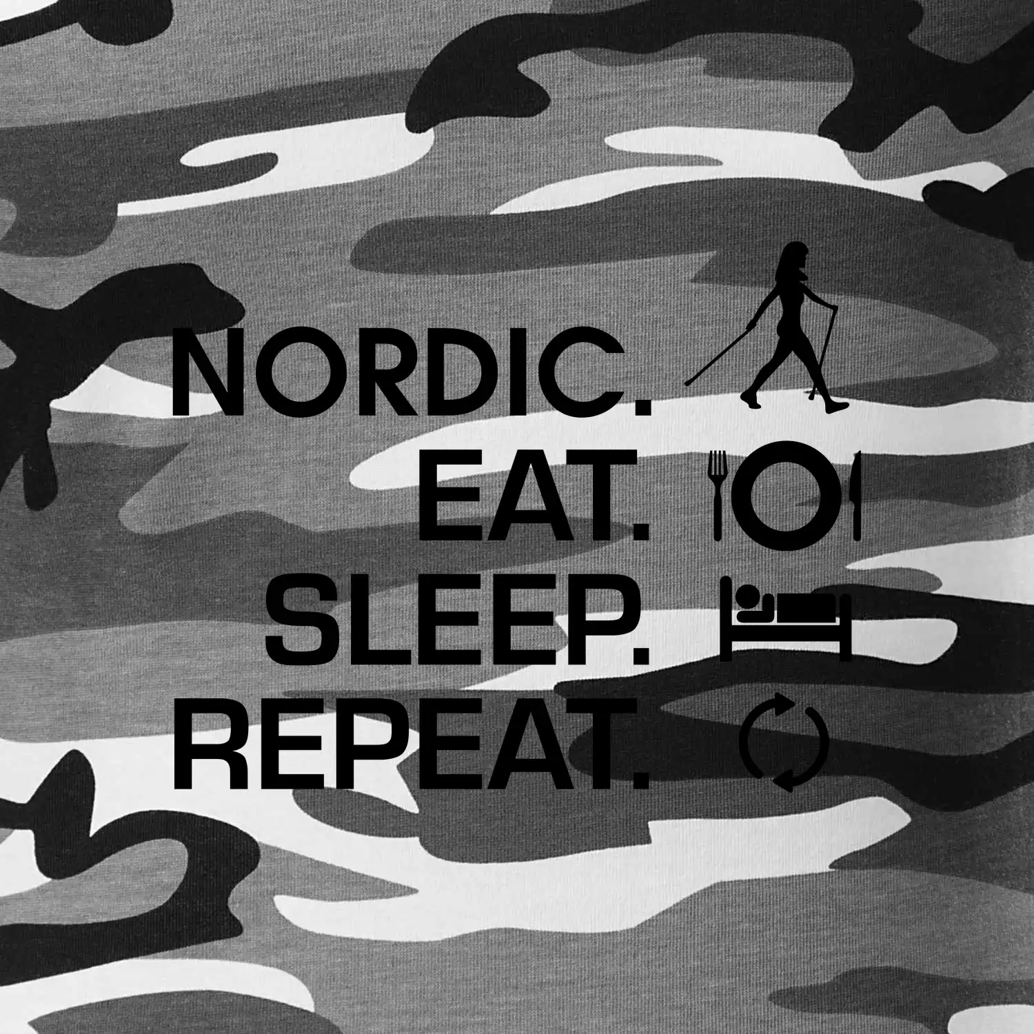 Nordic walking eat sleep