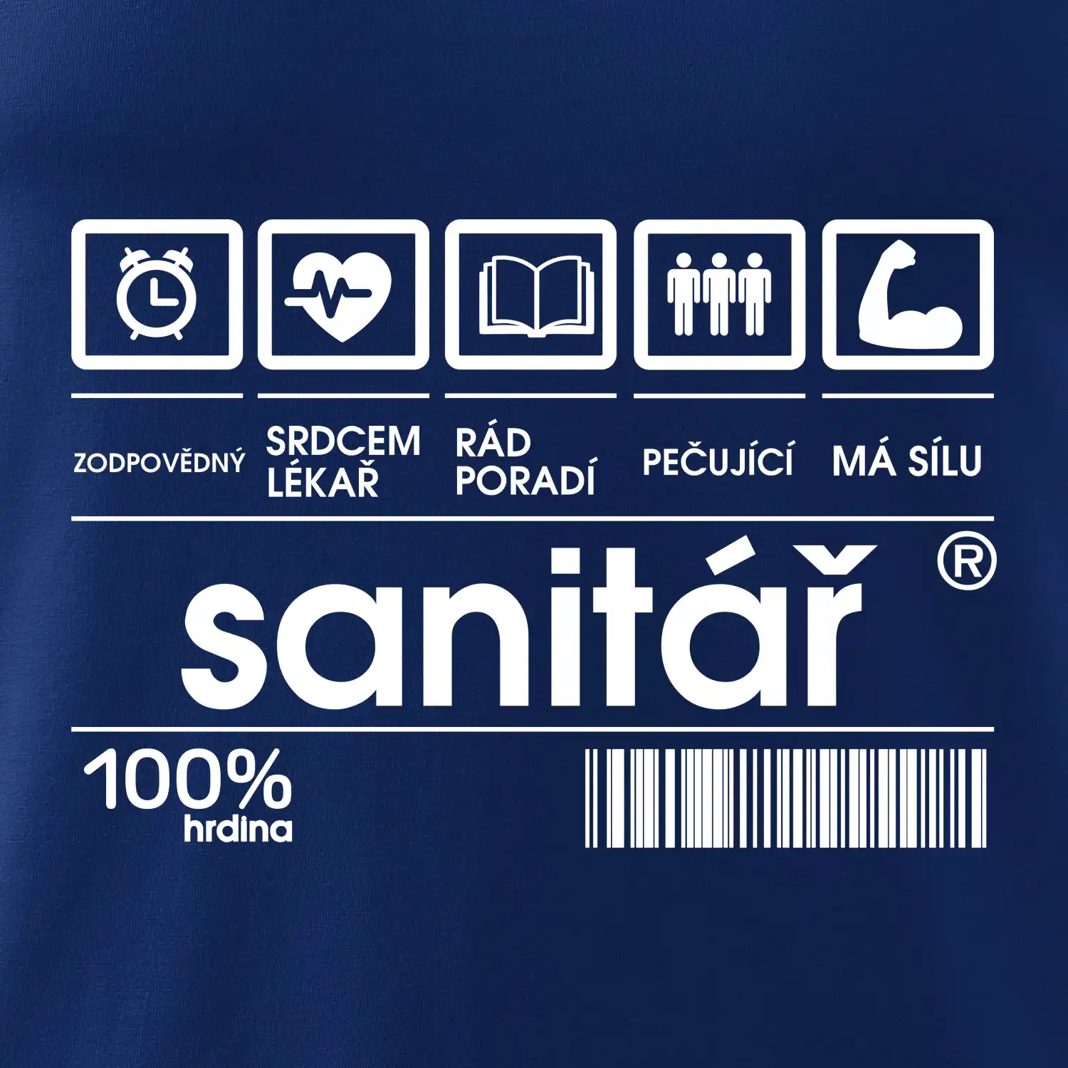 Čárový kód sanitář