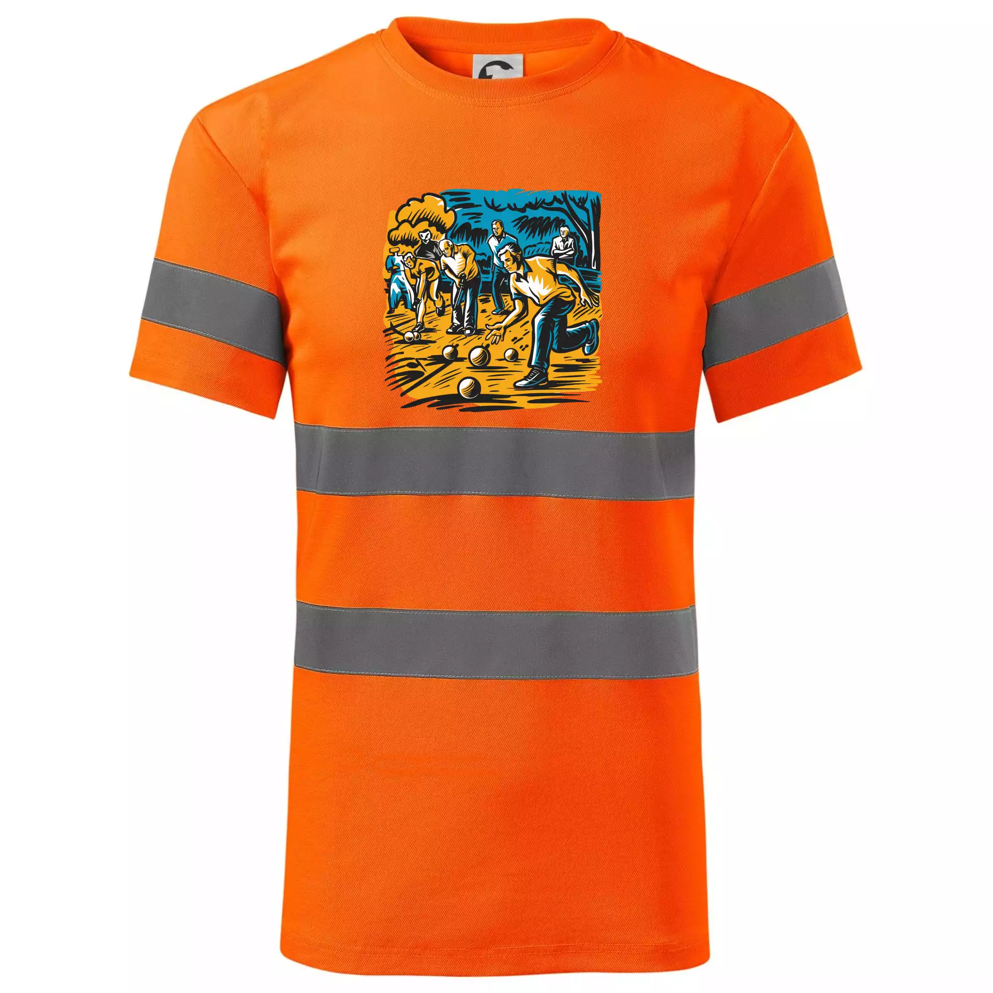 Petanque hra - modro oranžová