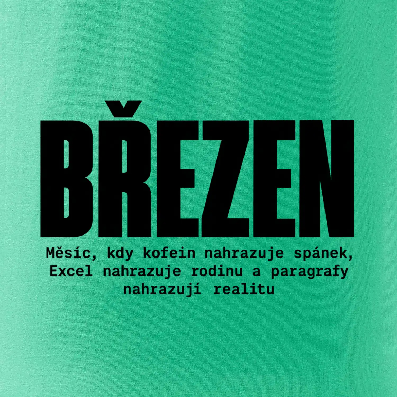 Březen kofein místo spánku