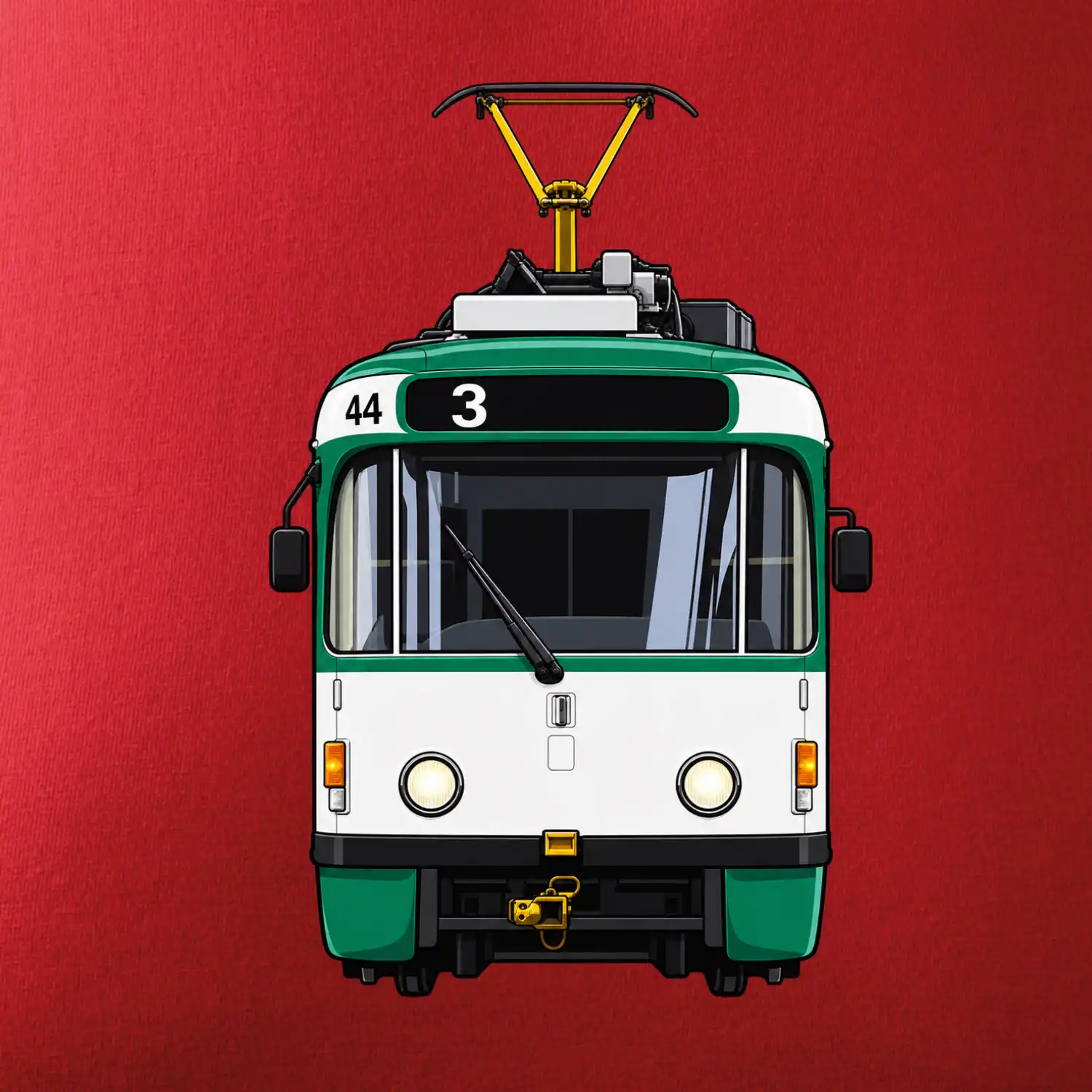 T3R SLF čelo tramvaje linka 3