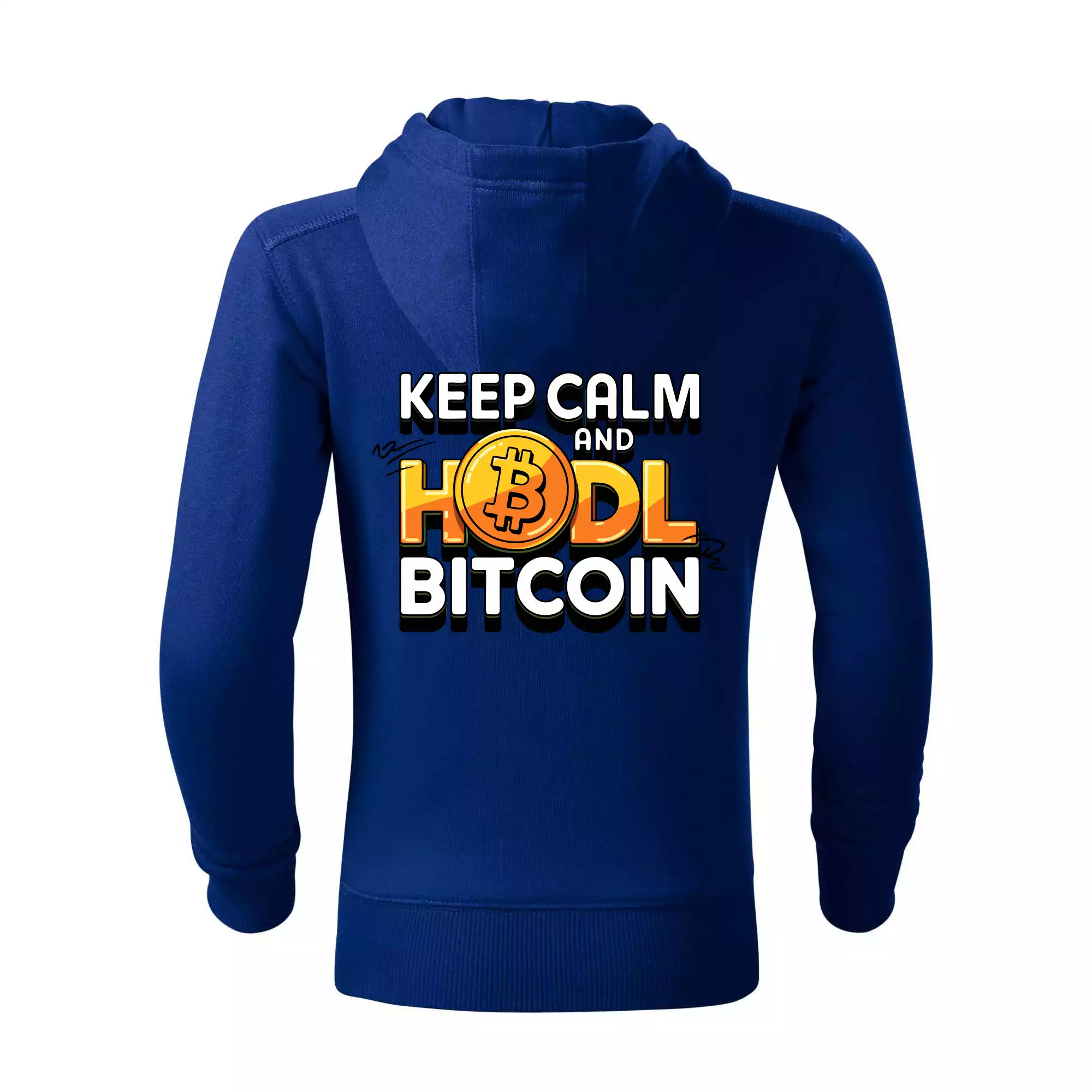3D nápis Keep Calm and HODL Bitcoin
