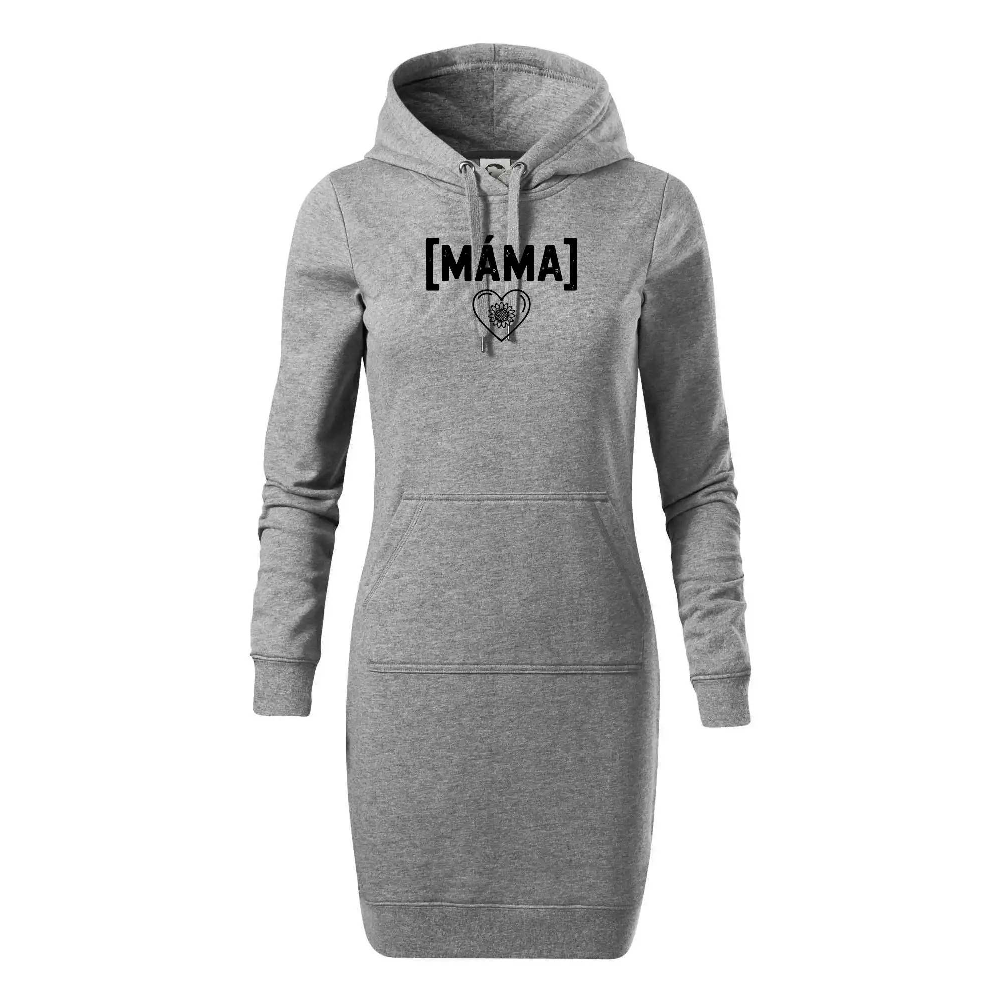 Máma nápis a srdce a slunečnice