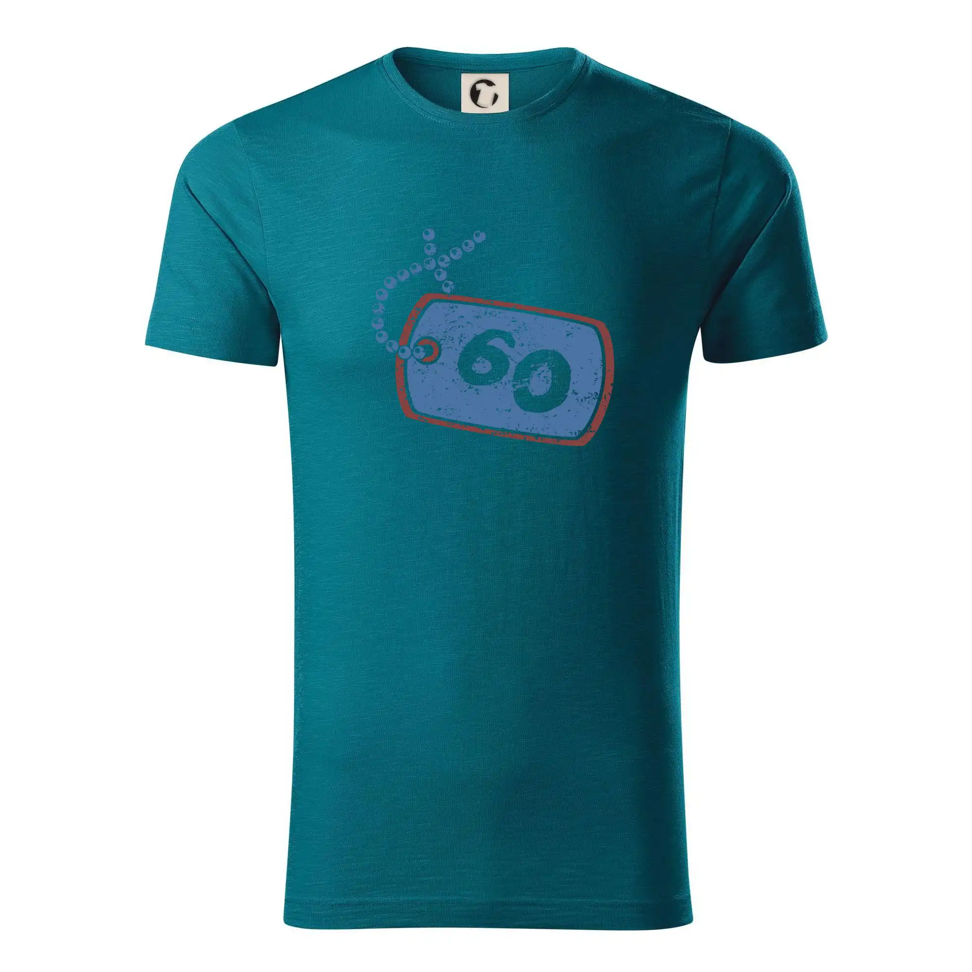 60 na krku štítek