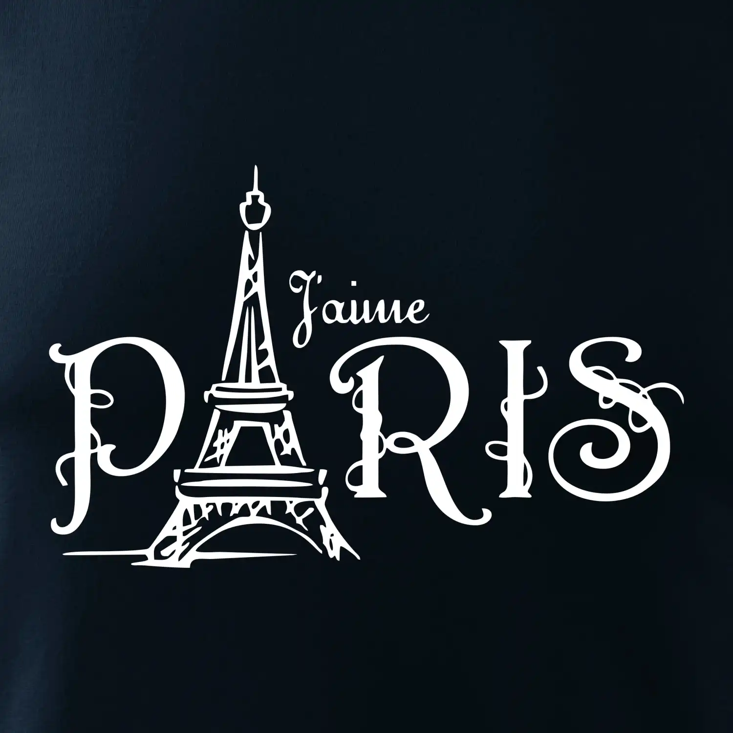 Paris nápis Eiffelovka rovný